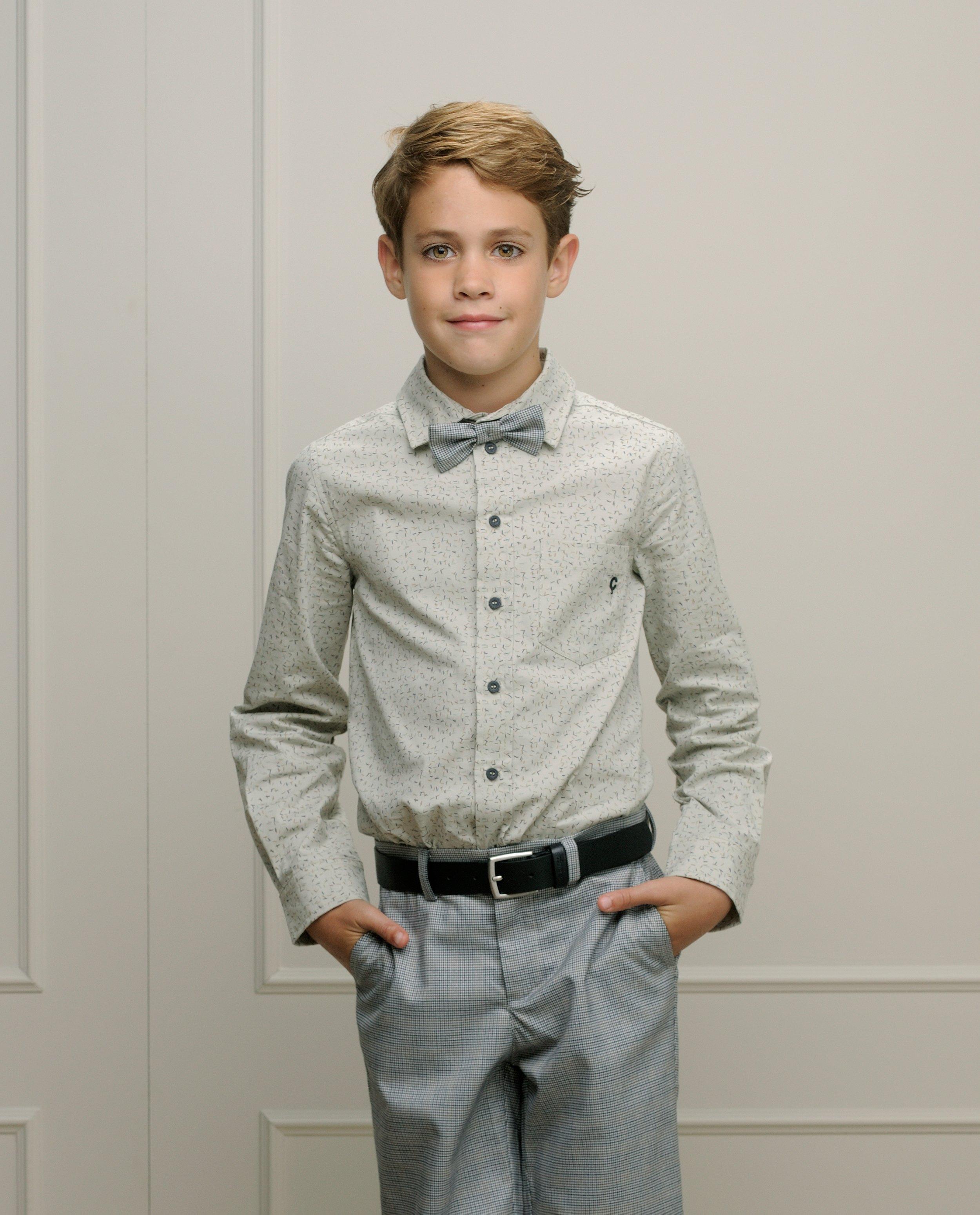 Hemd met microprint, feest - null - Le Chic