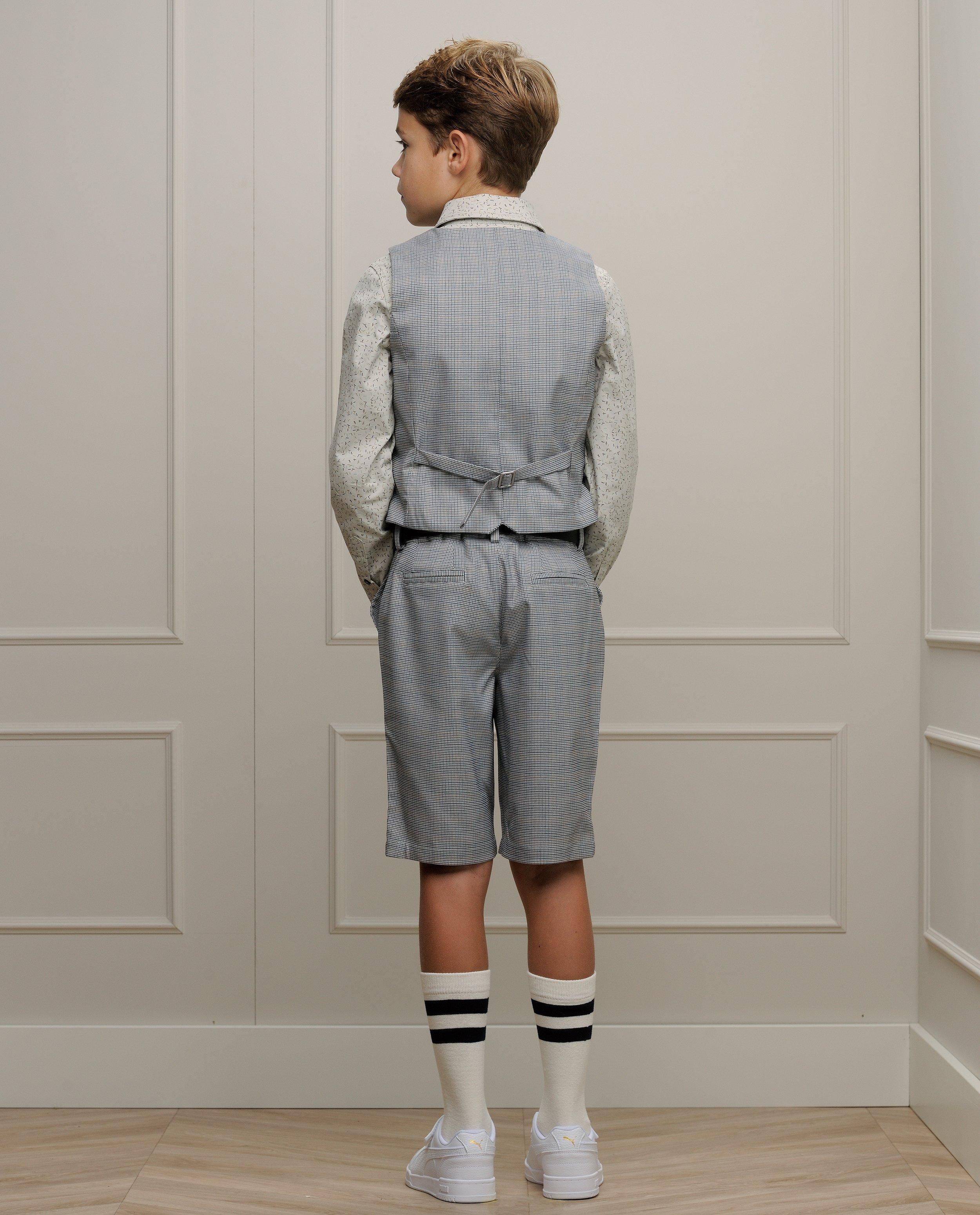 Cardigan - Kostuumgilet met pied-de-poulepatroon, feest