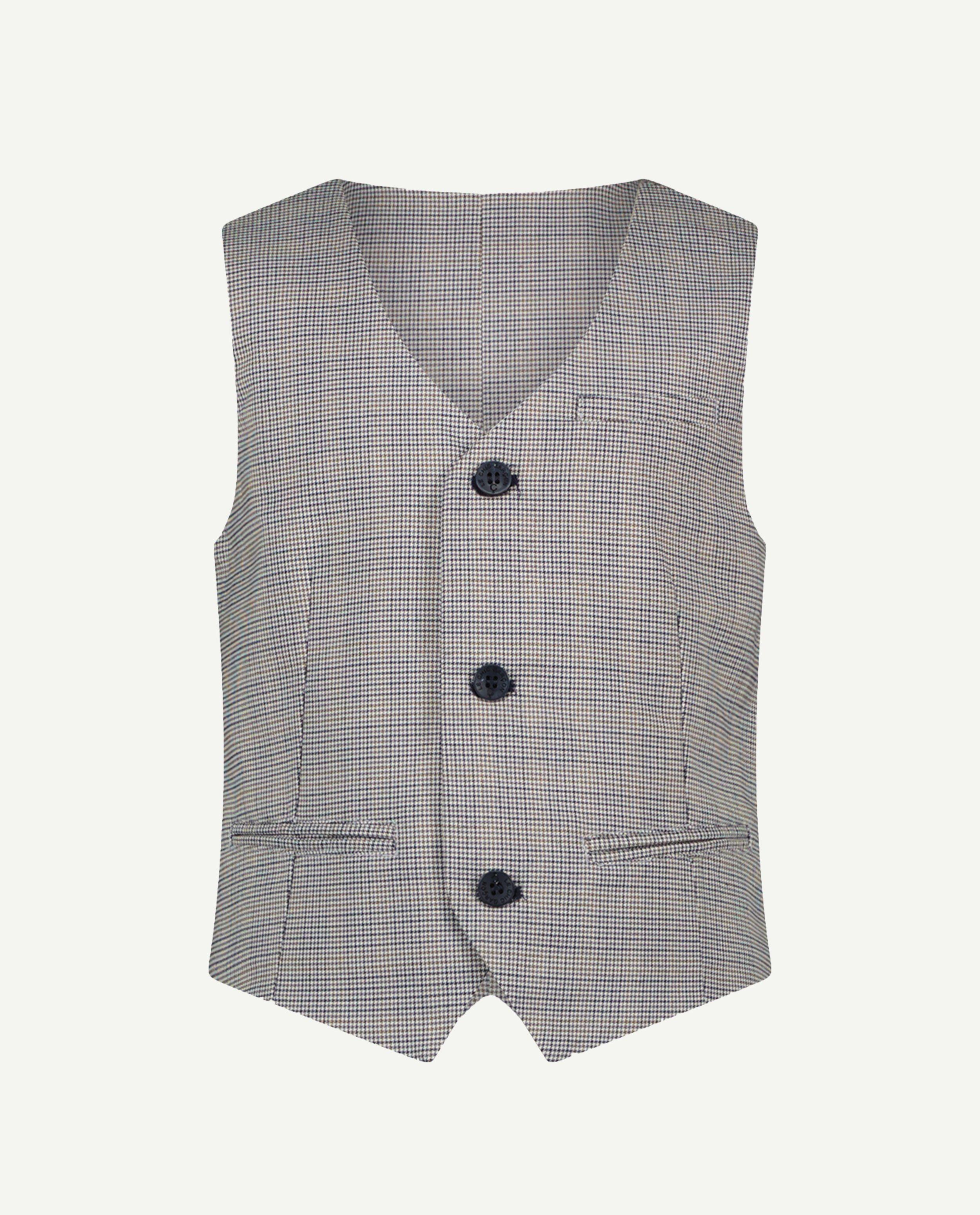 Cardigan - Kostuumgilet met pied-de-poulepatroon, feest