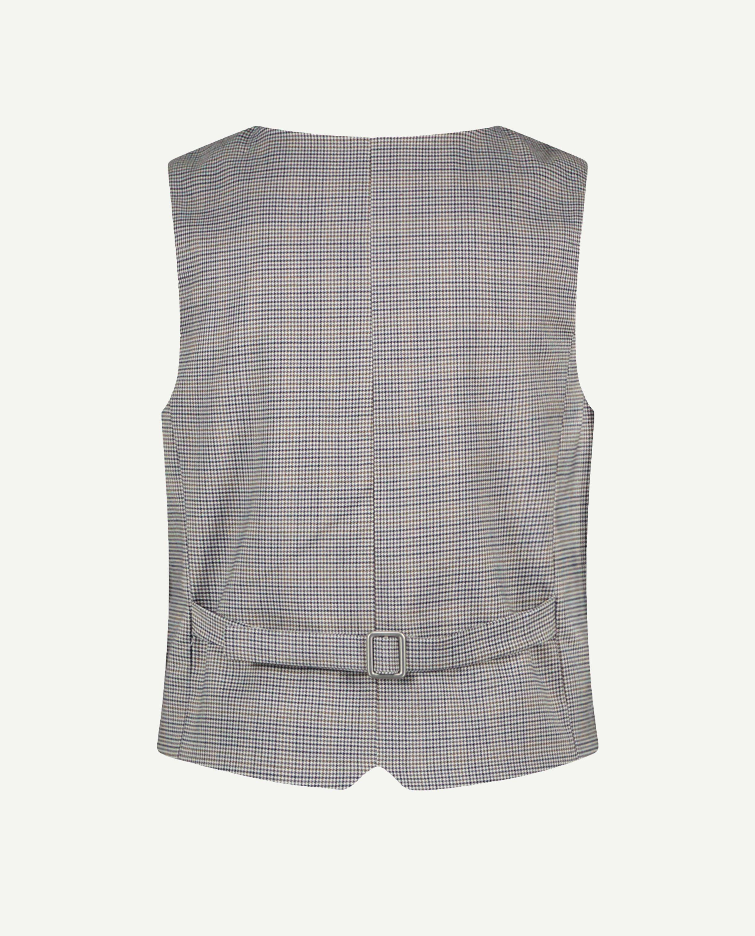Cardigan - Kostuumgilet met pied-de-poulepatroon, feest