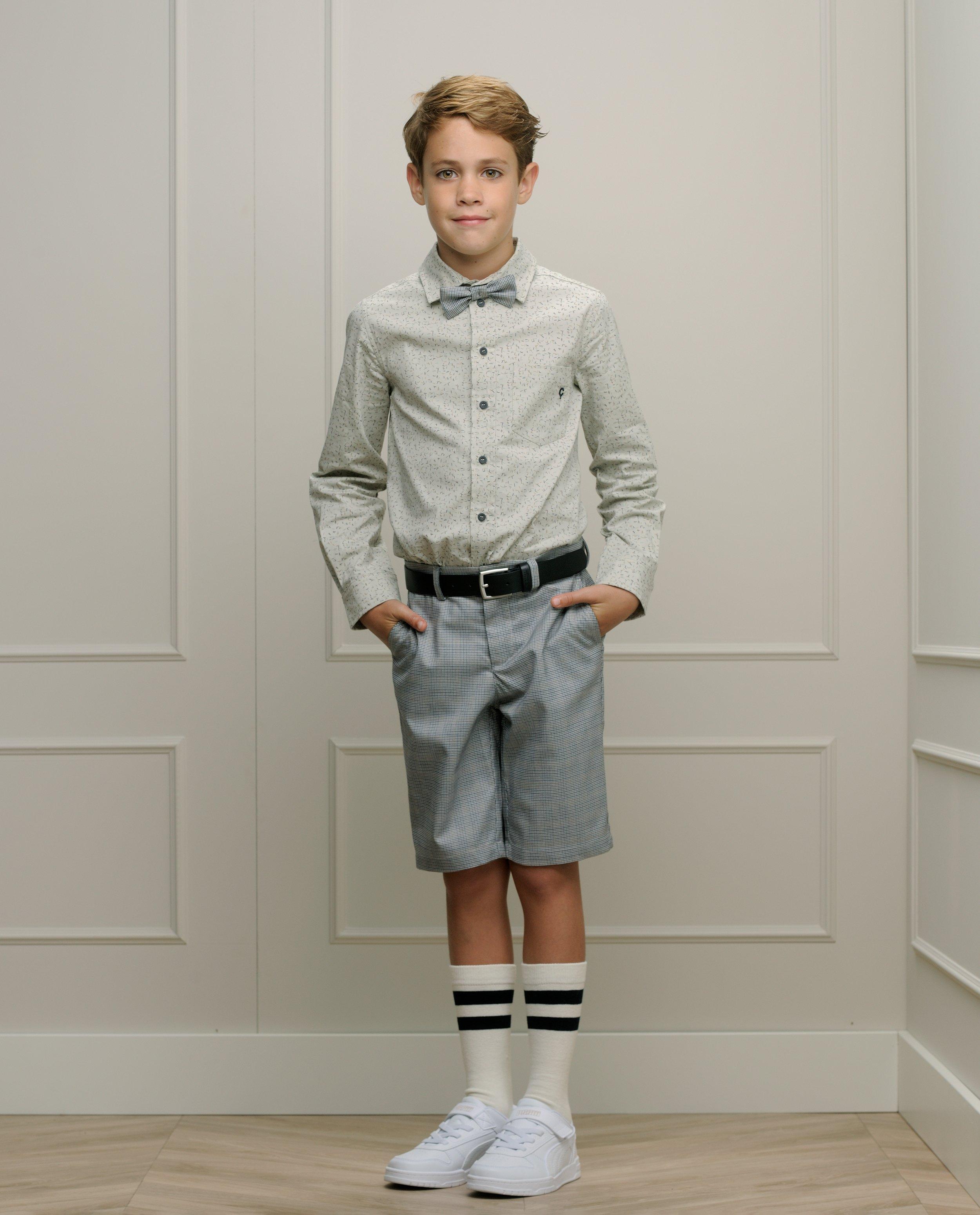 Short à motif pied-de-poule - null - Le Chic