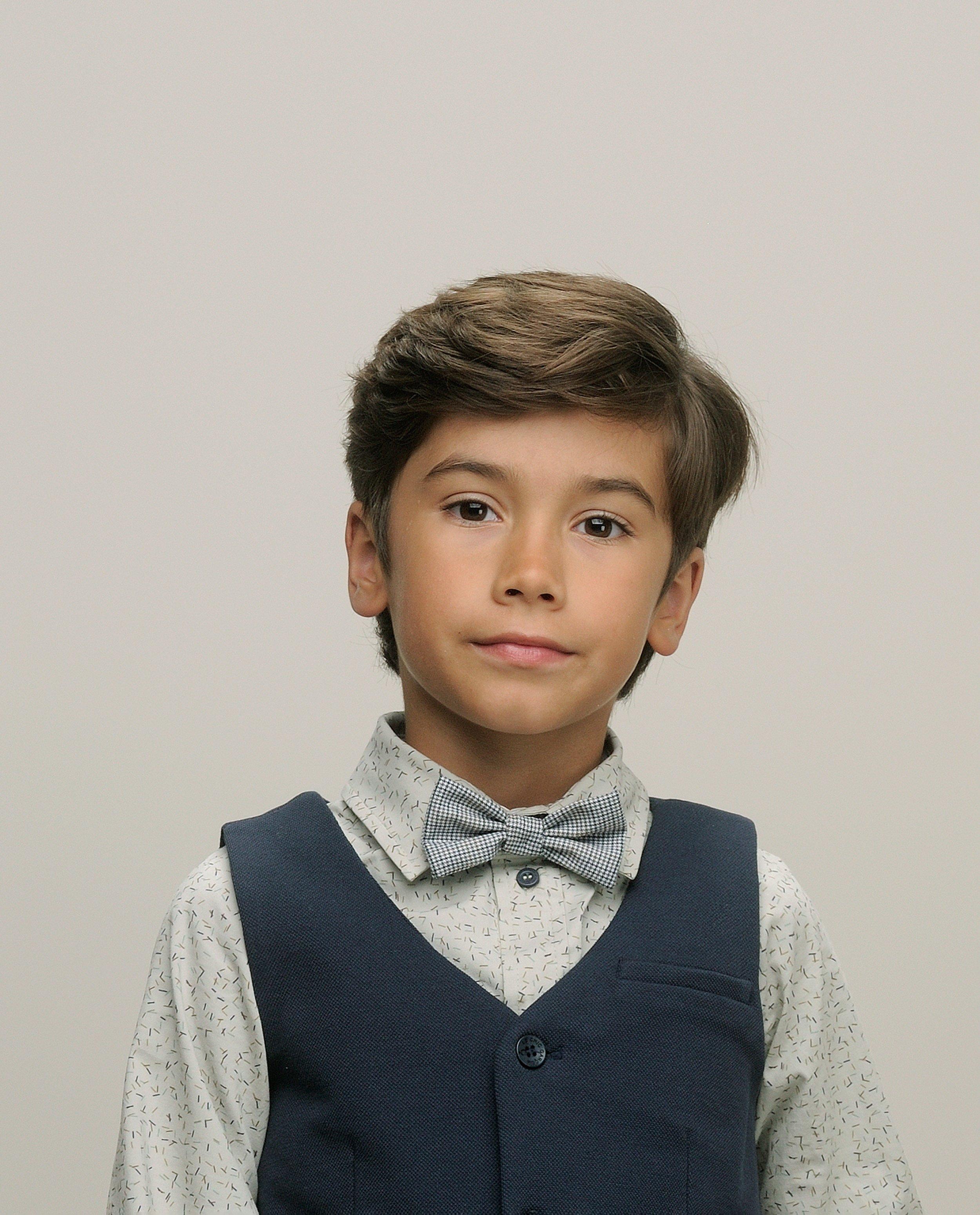 Vlinderdas met pied-de-poulepatroon, feest - Product Detail - donkerblauw - afbeelding nummer 1