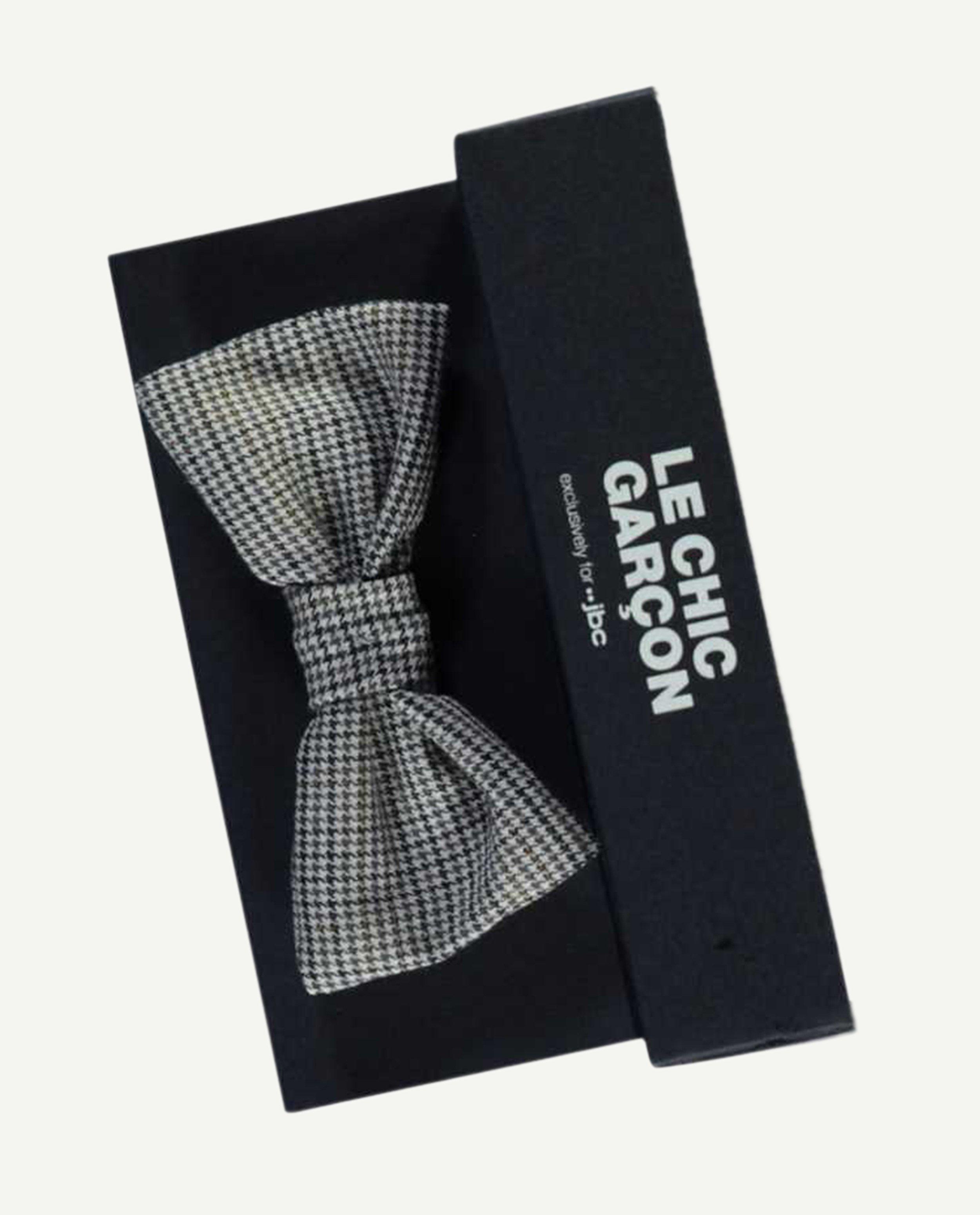 Vlinderdas met pied-de-poulepatroon, feest - Product Detail - donkerblauw - afbeelding nummer 2