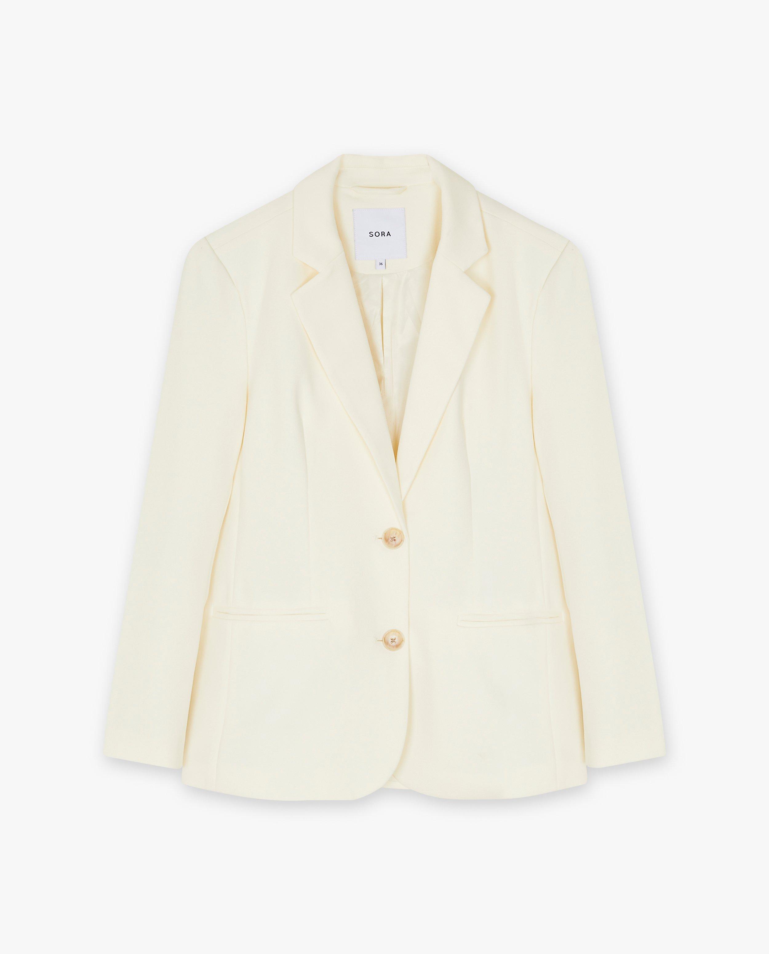 Blazers - Zwarte blazer met structuur