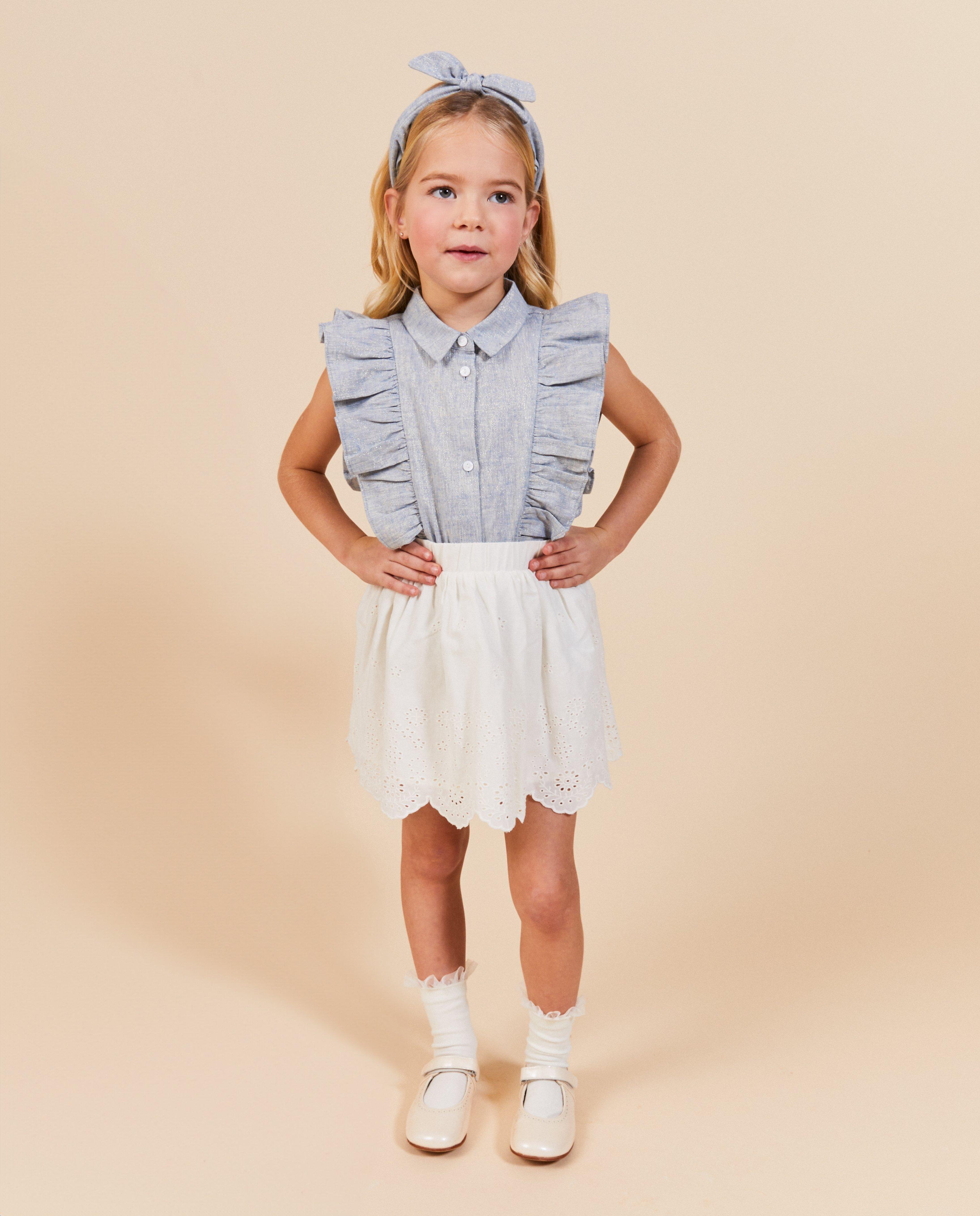 Rok met broderie anglaise, feest - null - Milla Star