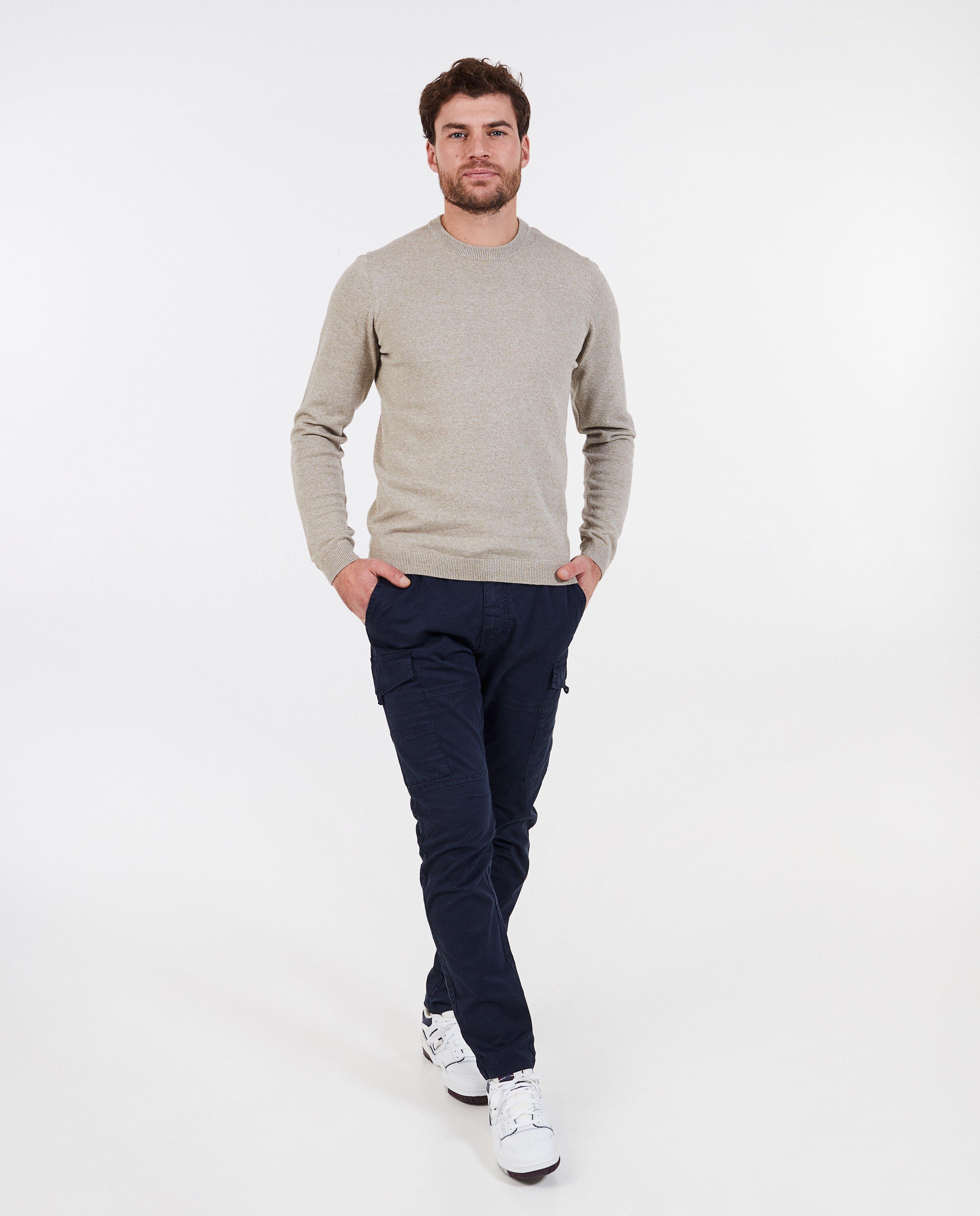 Donkerblauwe broek, cargo fit - null - Quarterback