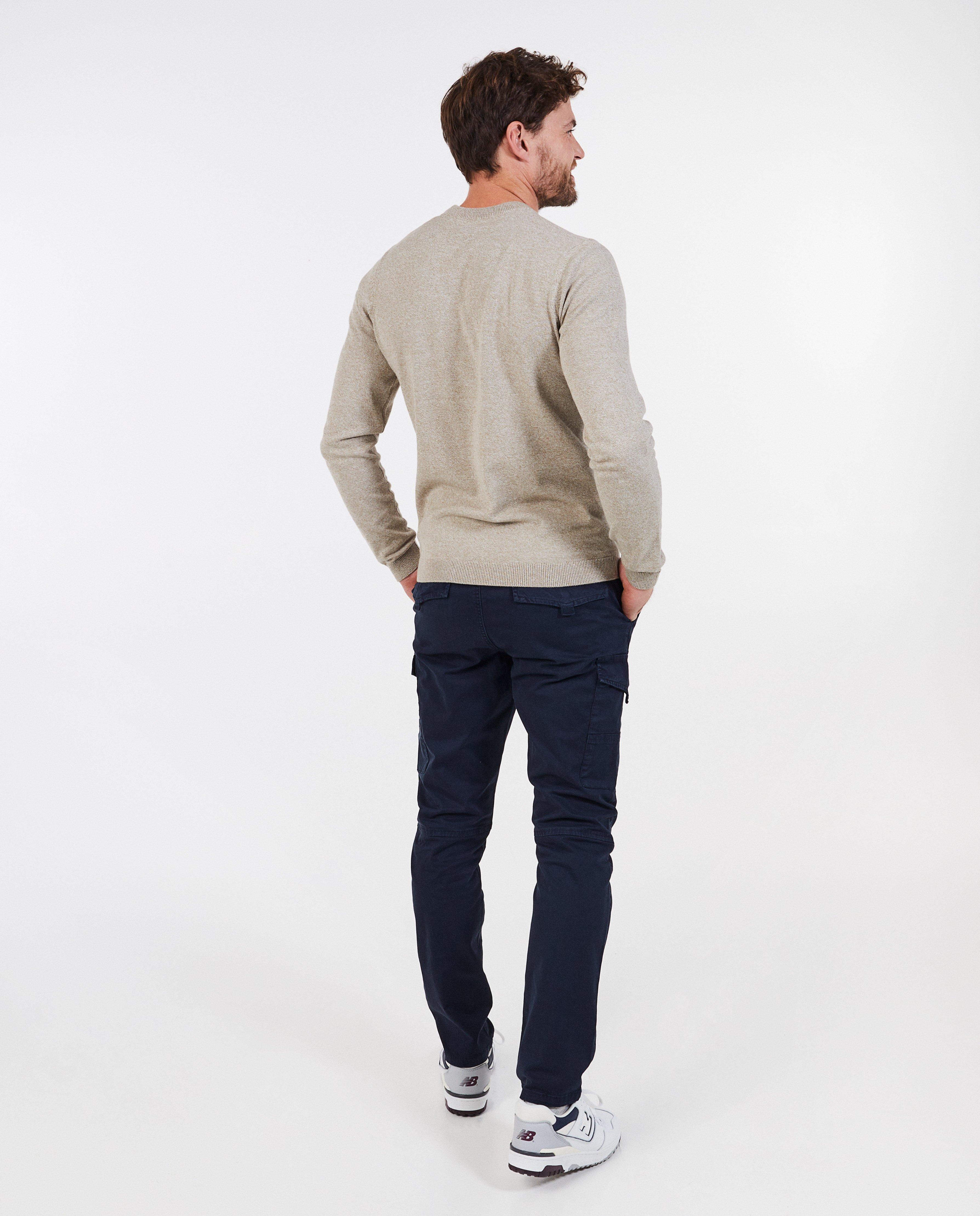 Broeken - Donkerblauwe broek, cargo fit