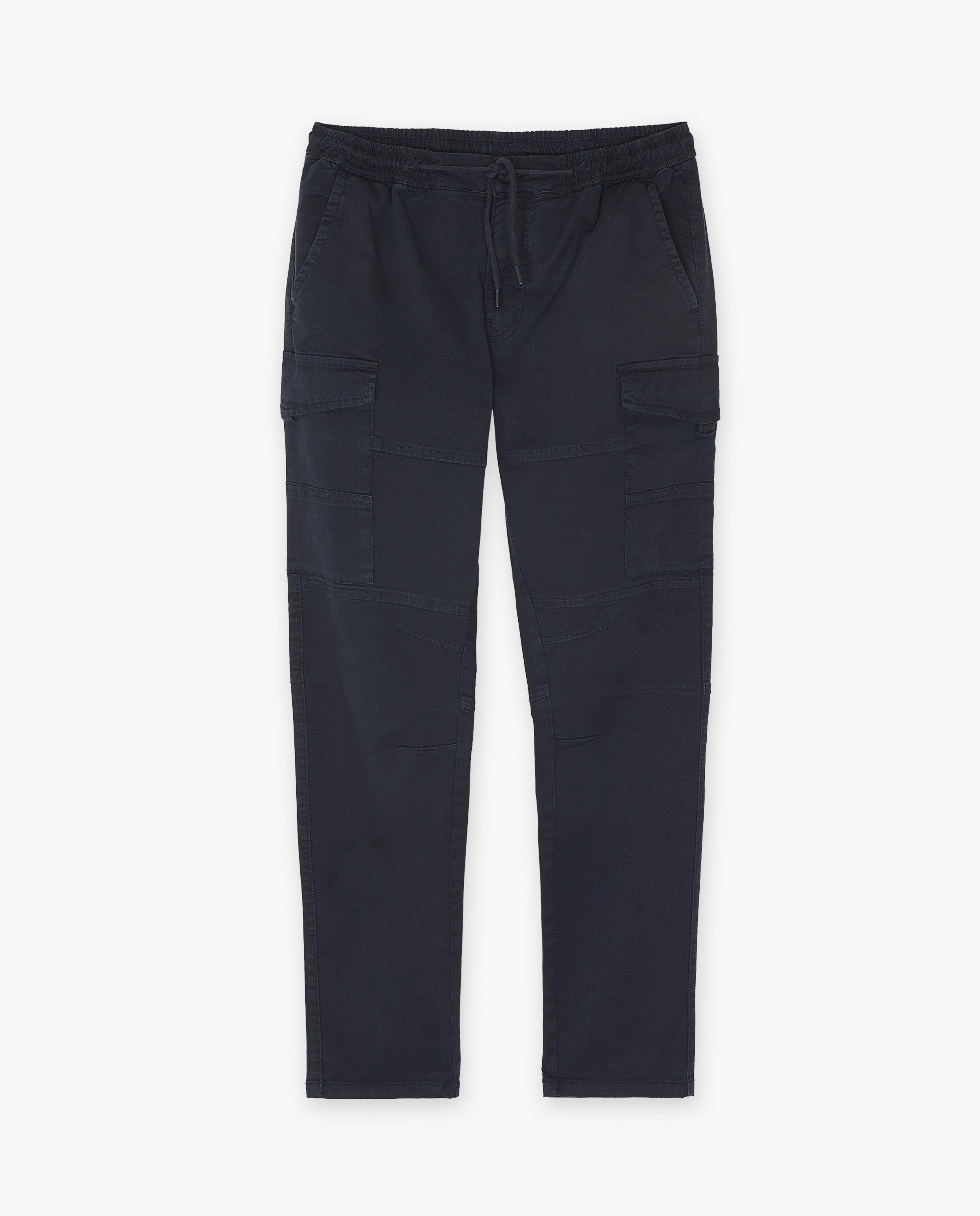 Broeken - Donkerblauwe broek, cargo fit
