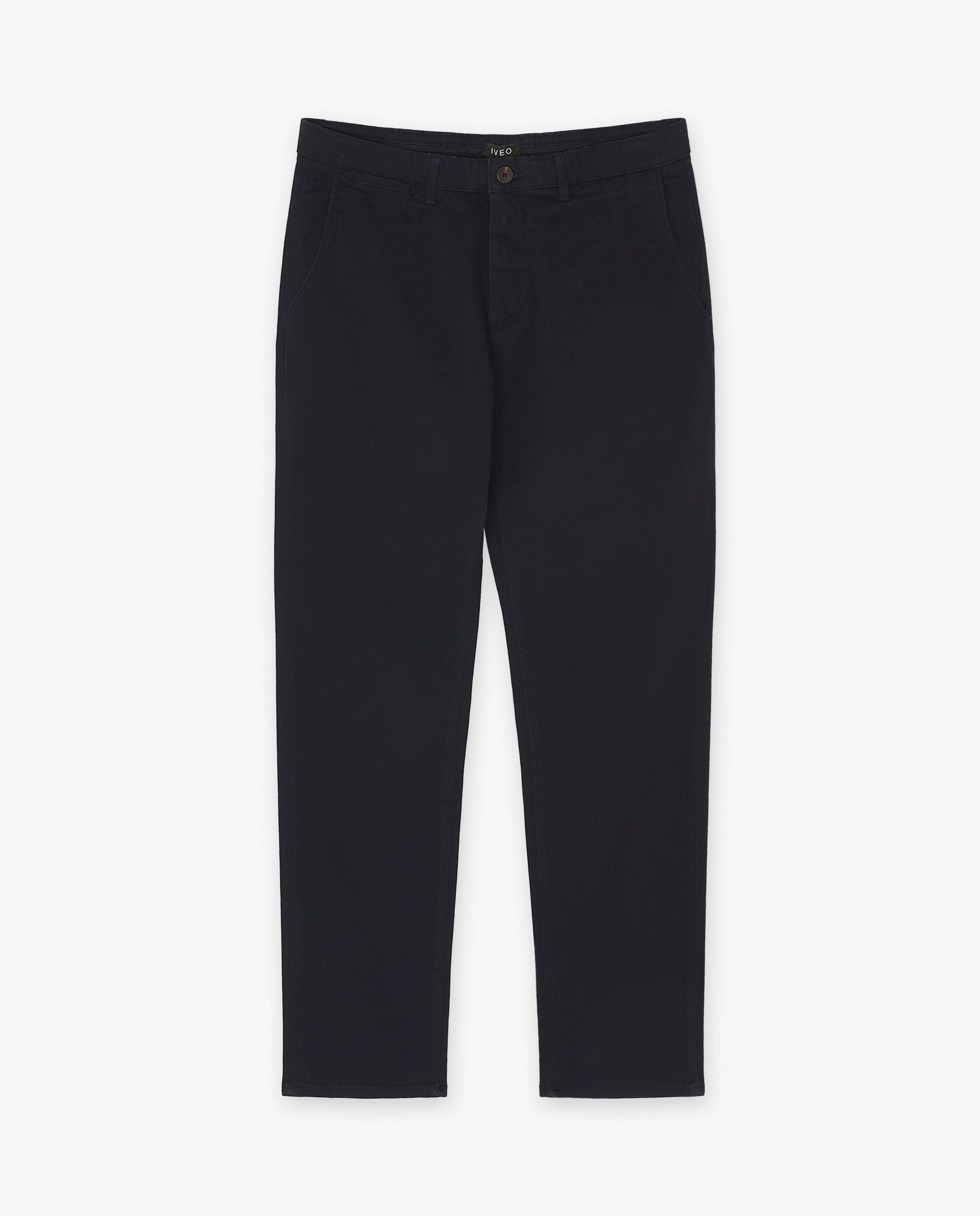 Broeken - Donkergroene broek, slim fit