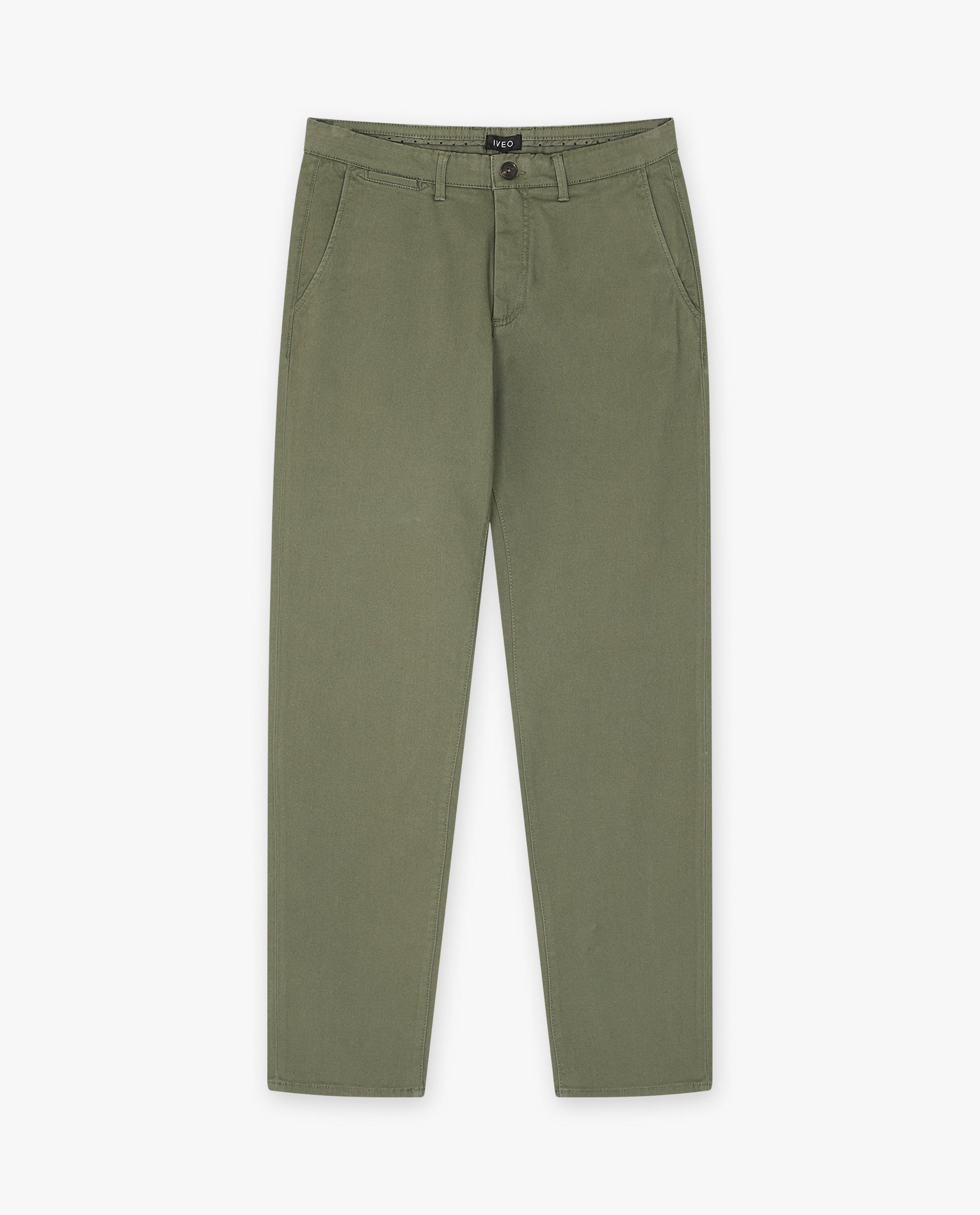 Pantalon vert fonc&eacute;, slim fit - D&eacute;tails du produit - khaki - image num&eacute;ro 4