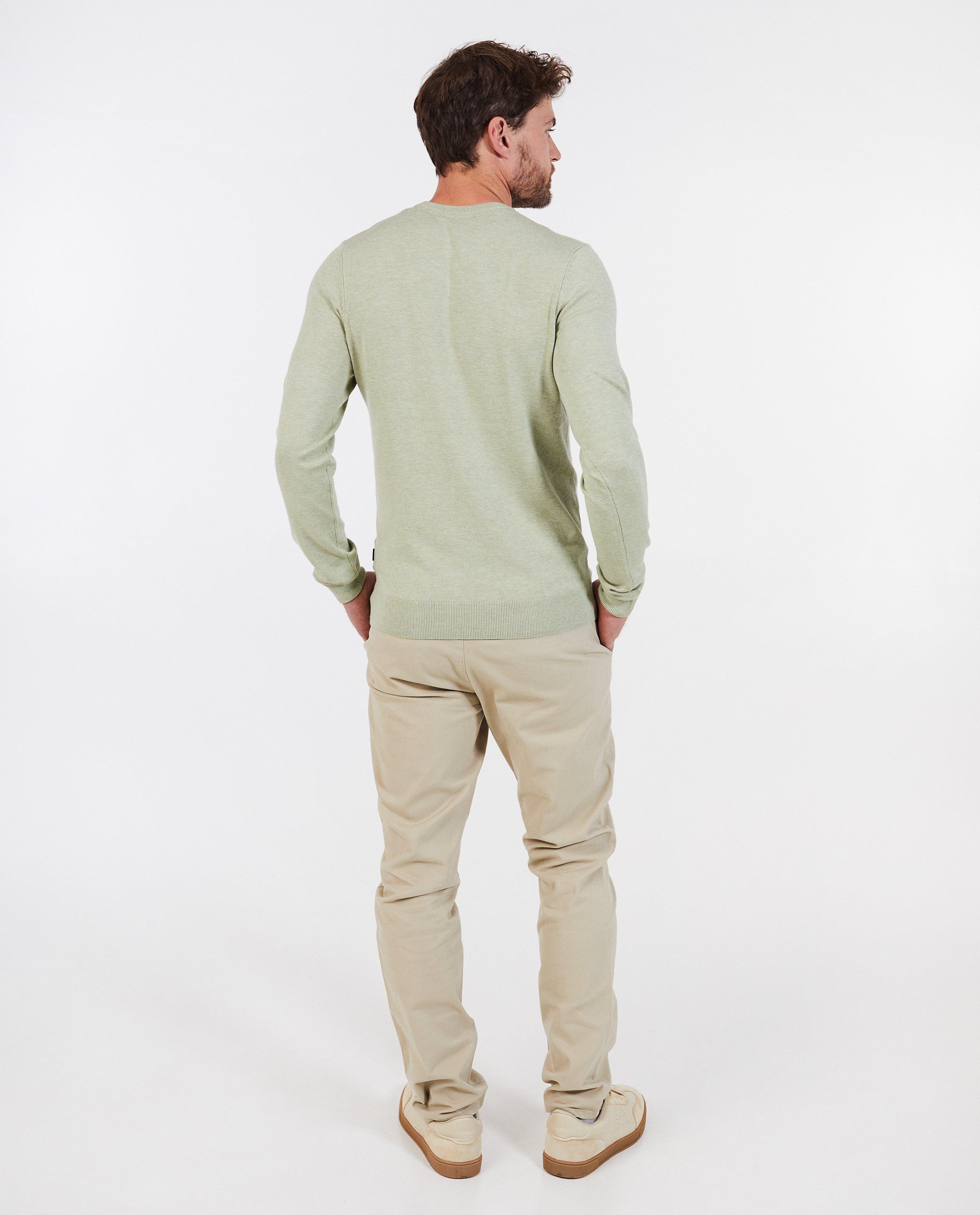Broeken - Donkergroene broek, slim fit