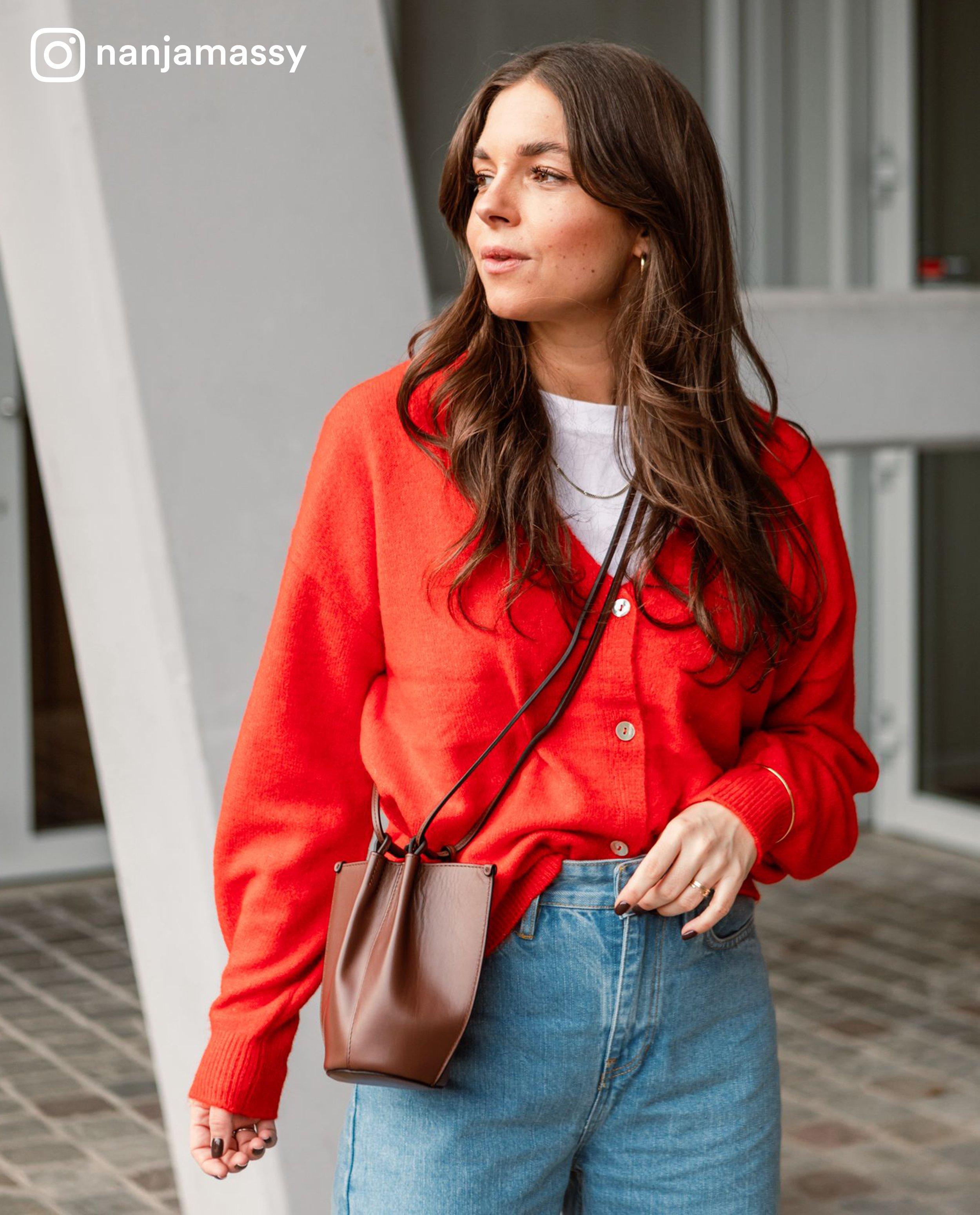 Cardigan rouge - null - Sora