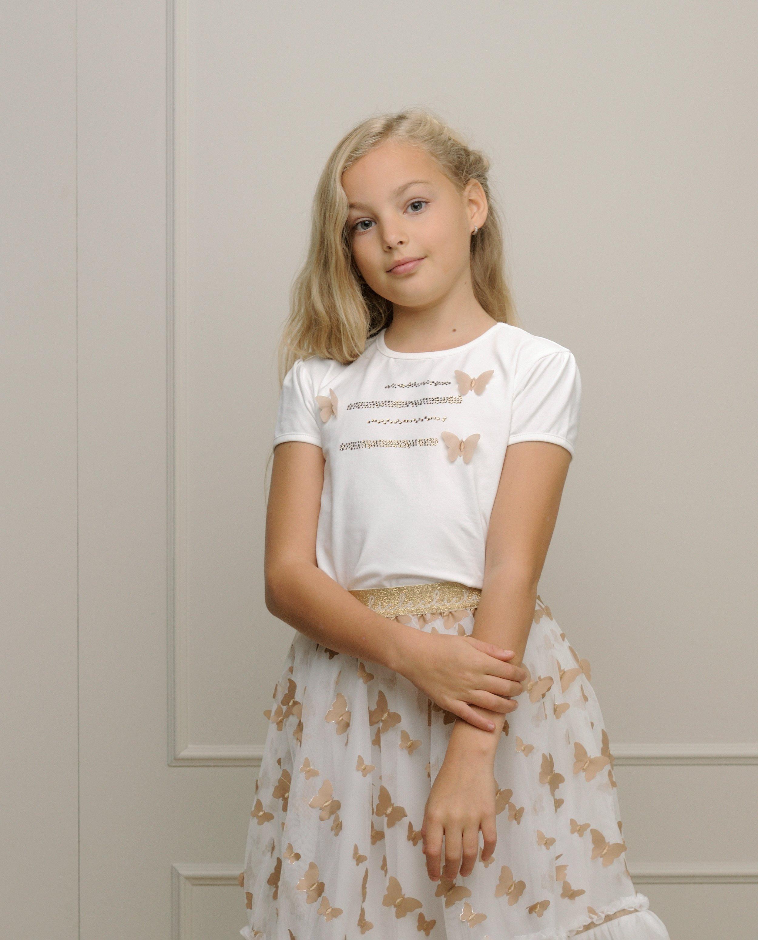 T-shirt met vlinders, feest - null - Le Chic
