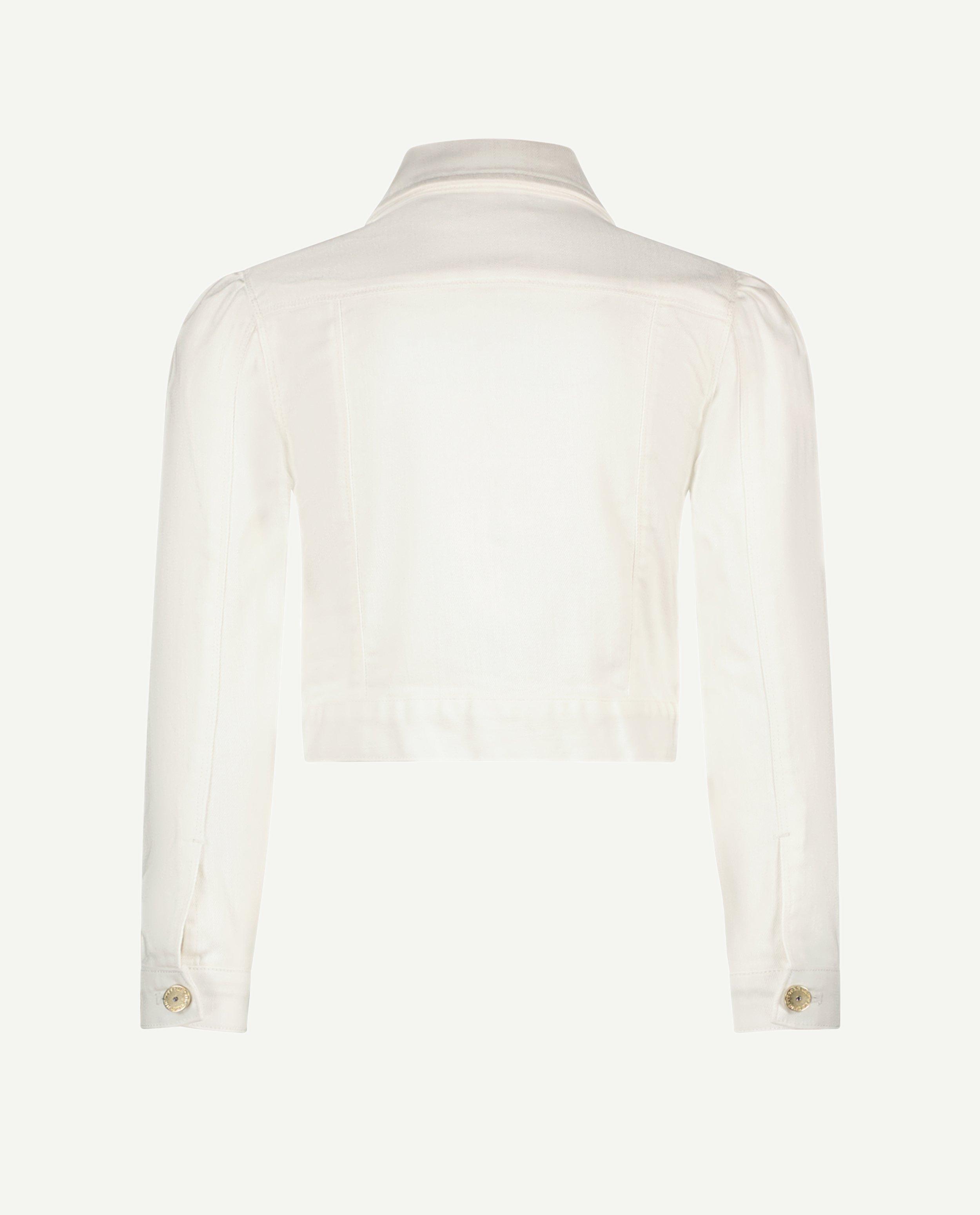 Blazers - Jeansvest met broche, cropped fit, feest