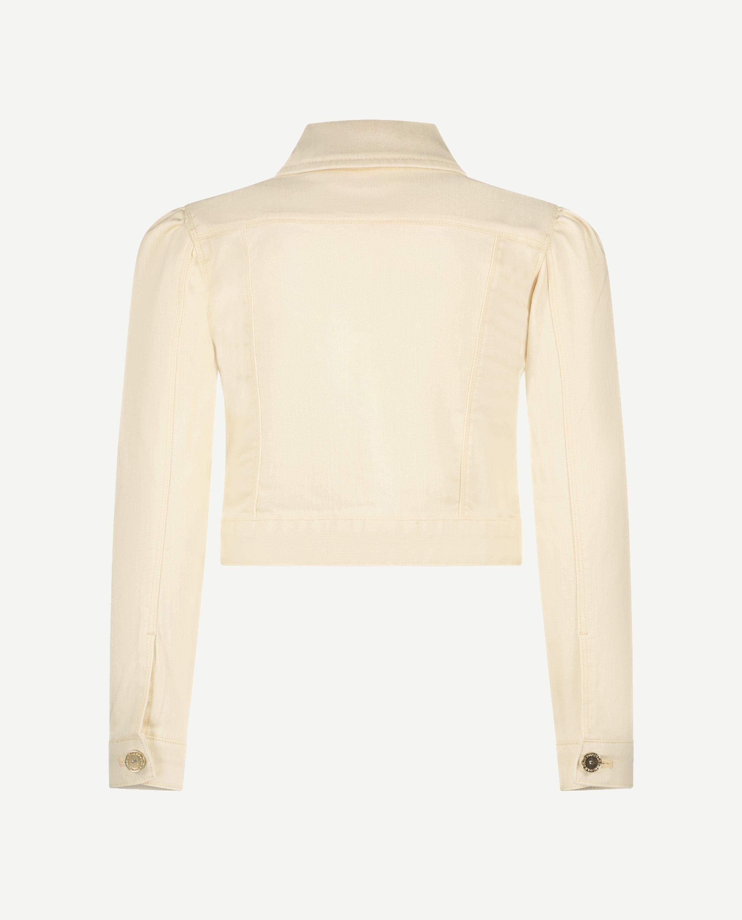 Blazers - Jeansvest met broche, cropped fit, feest