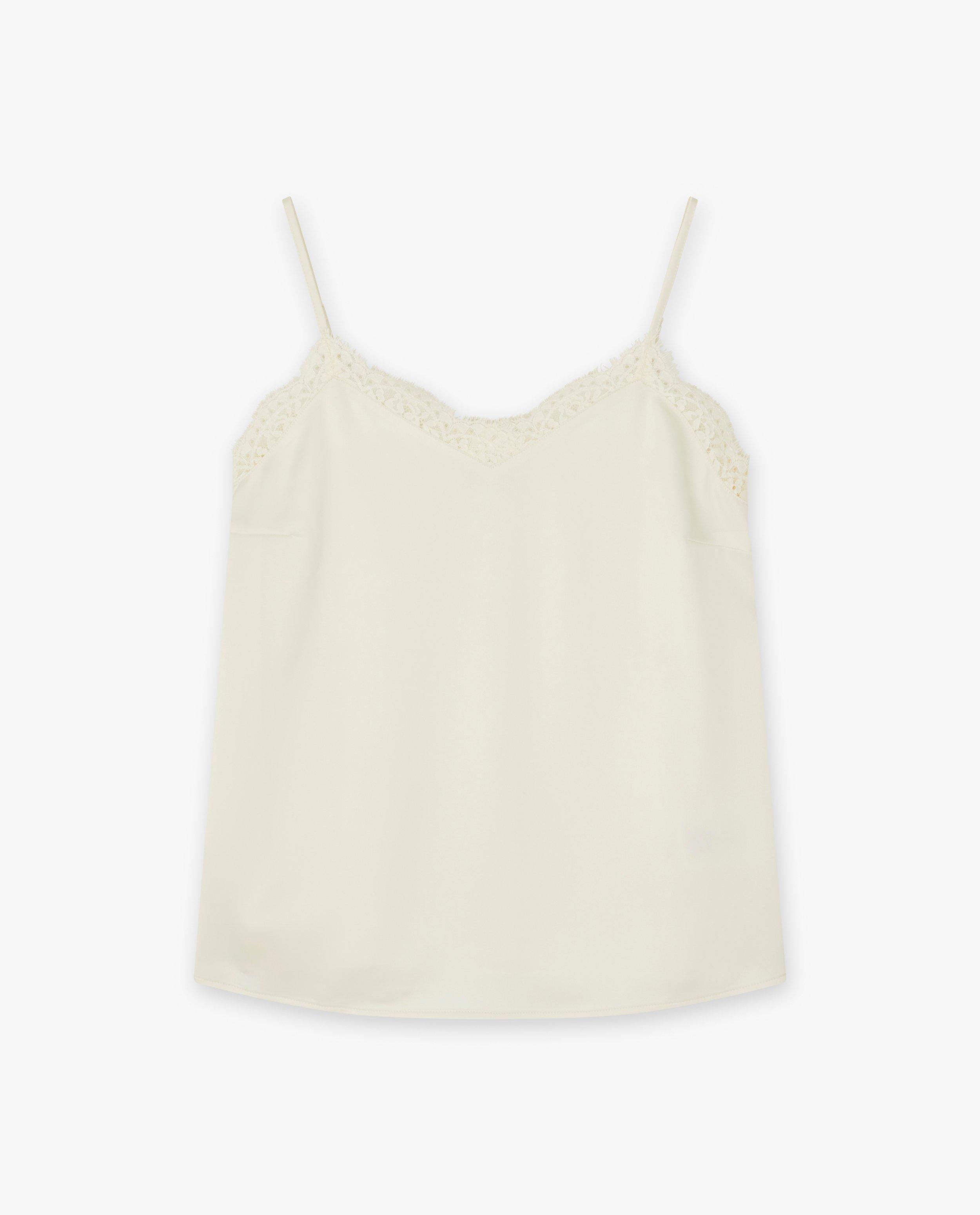 Hemden - Witte top met kant