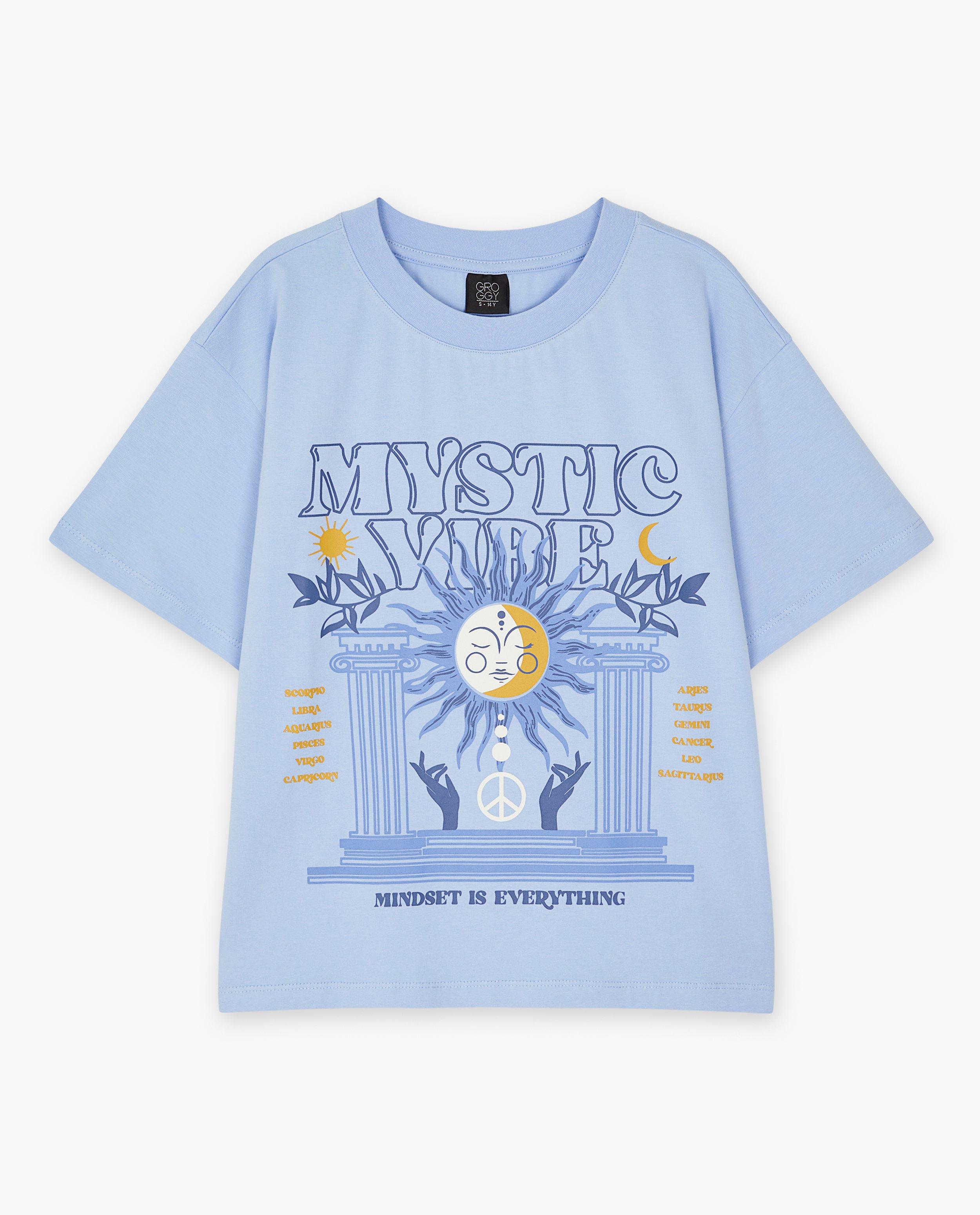 Blauw T-shirt met print - null - Groggy