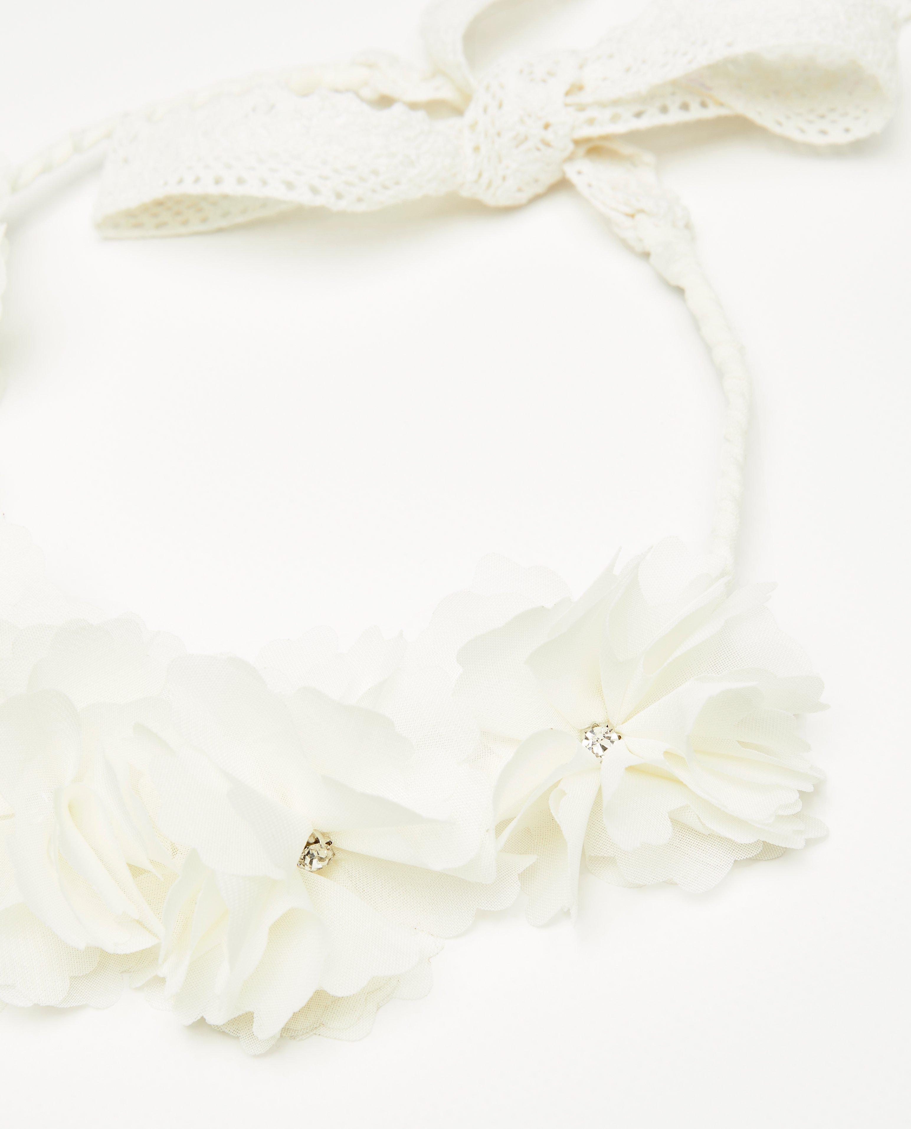 Breigoed - Haarband met bloemen, feest