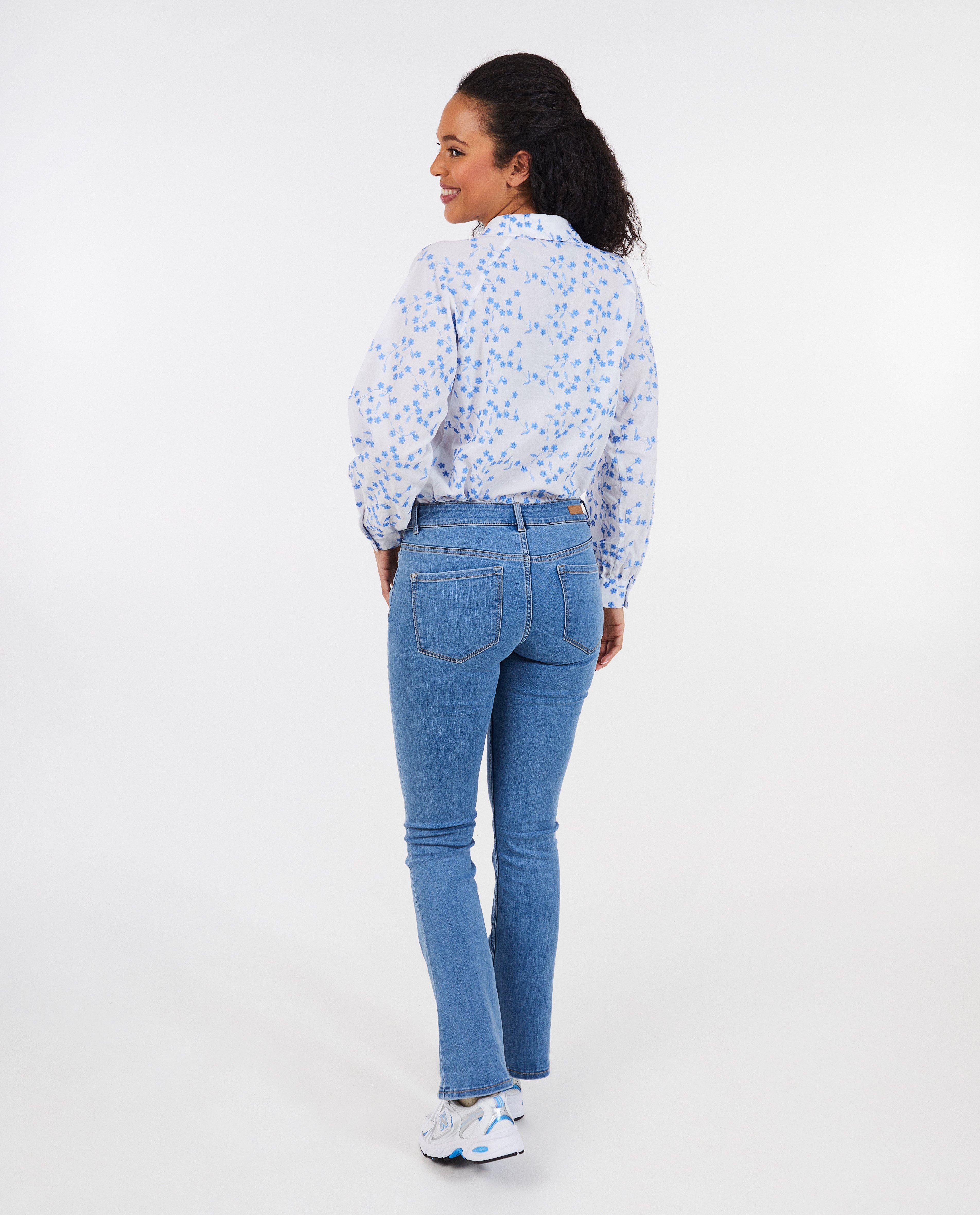 Jeans - Blauwe jeans, bootcut fit