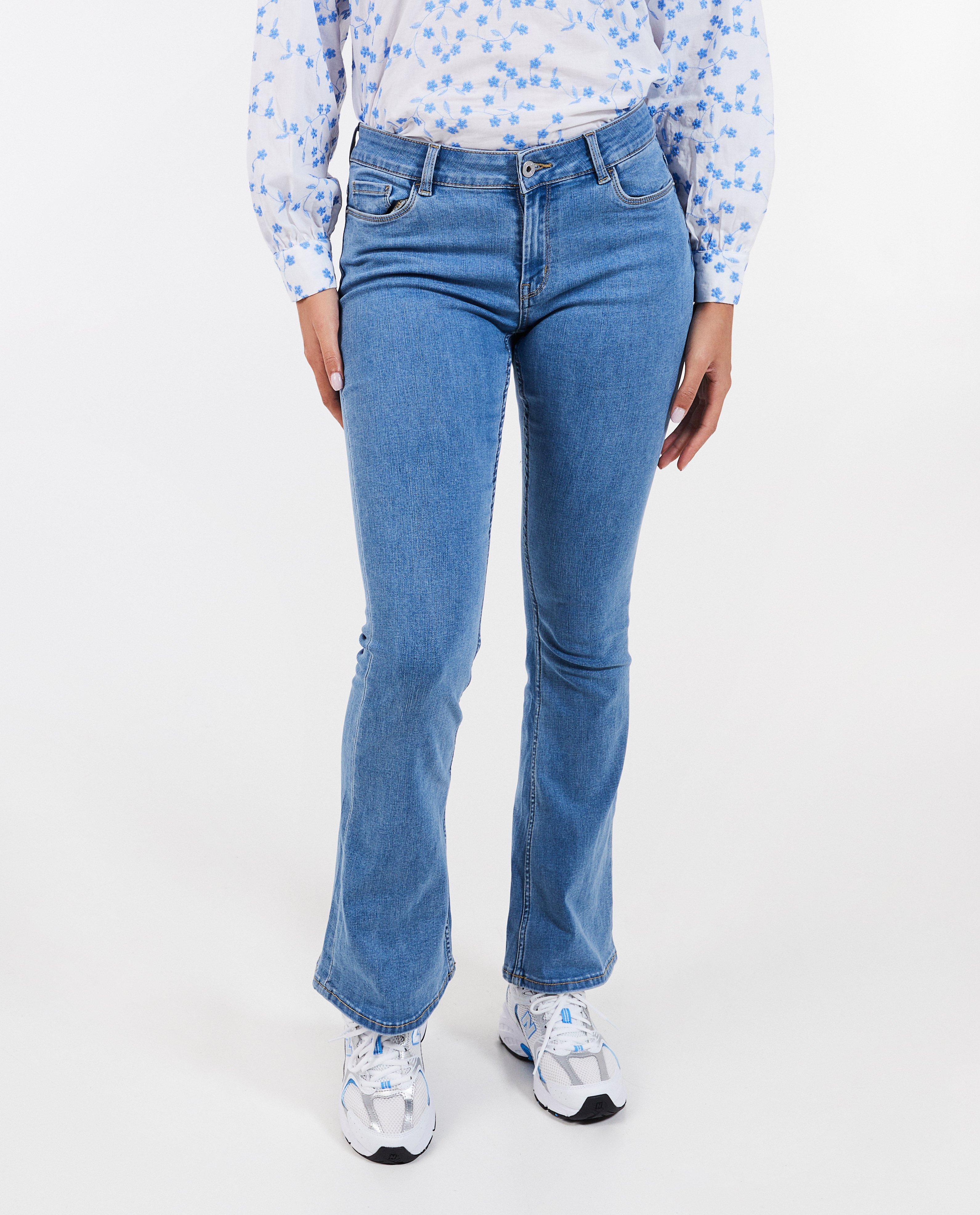 Jeans - Blauwe jeans, bootcut fit