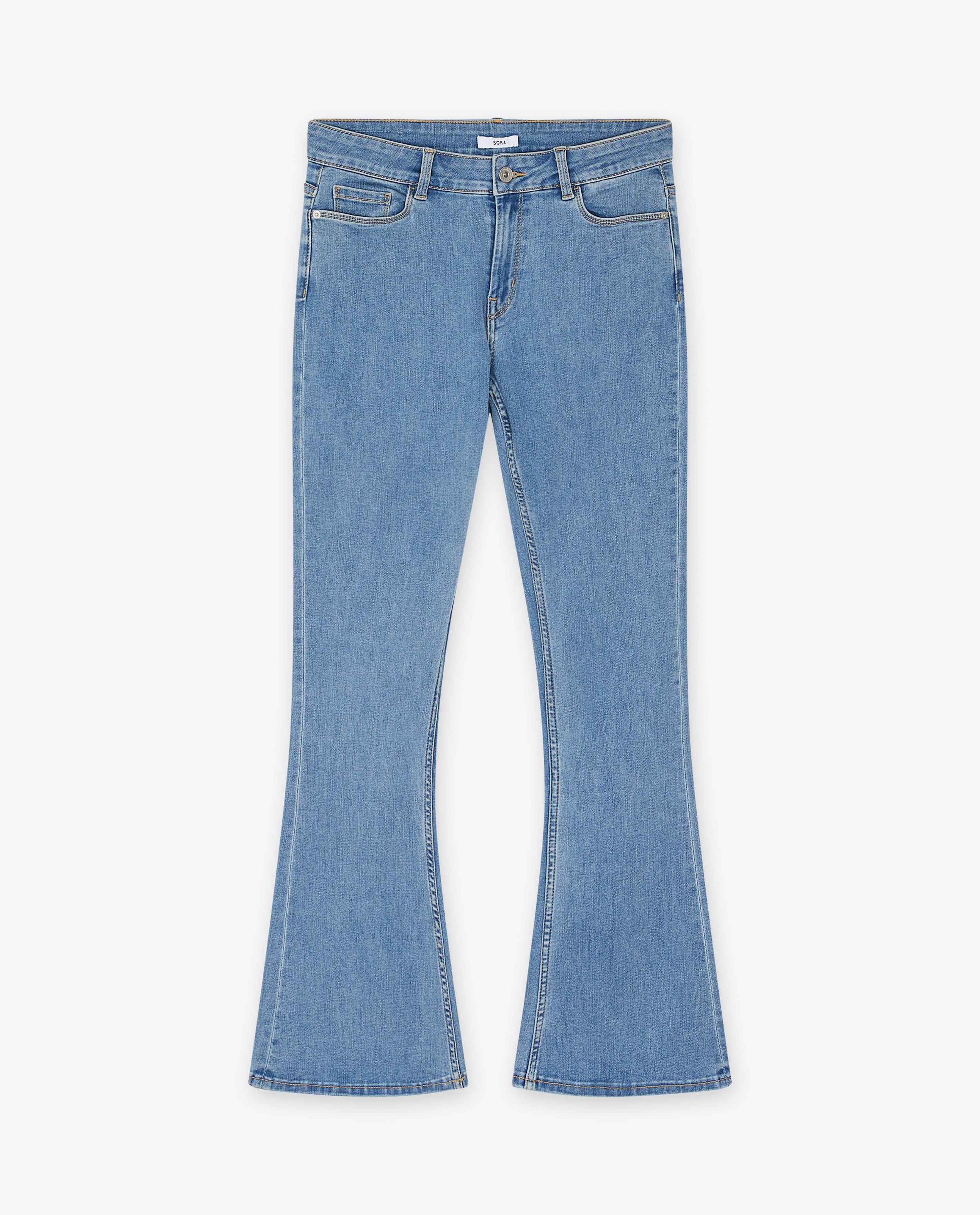 Jeans - Blauwe jeans, bootcut fit