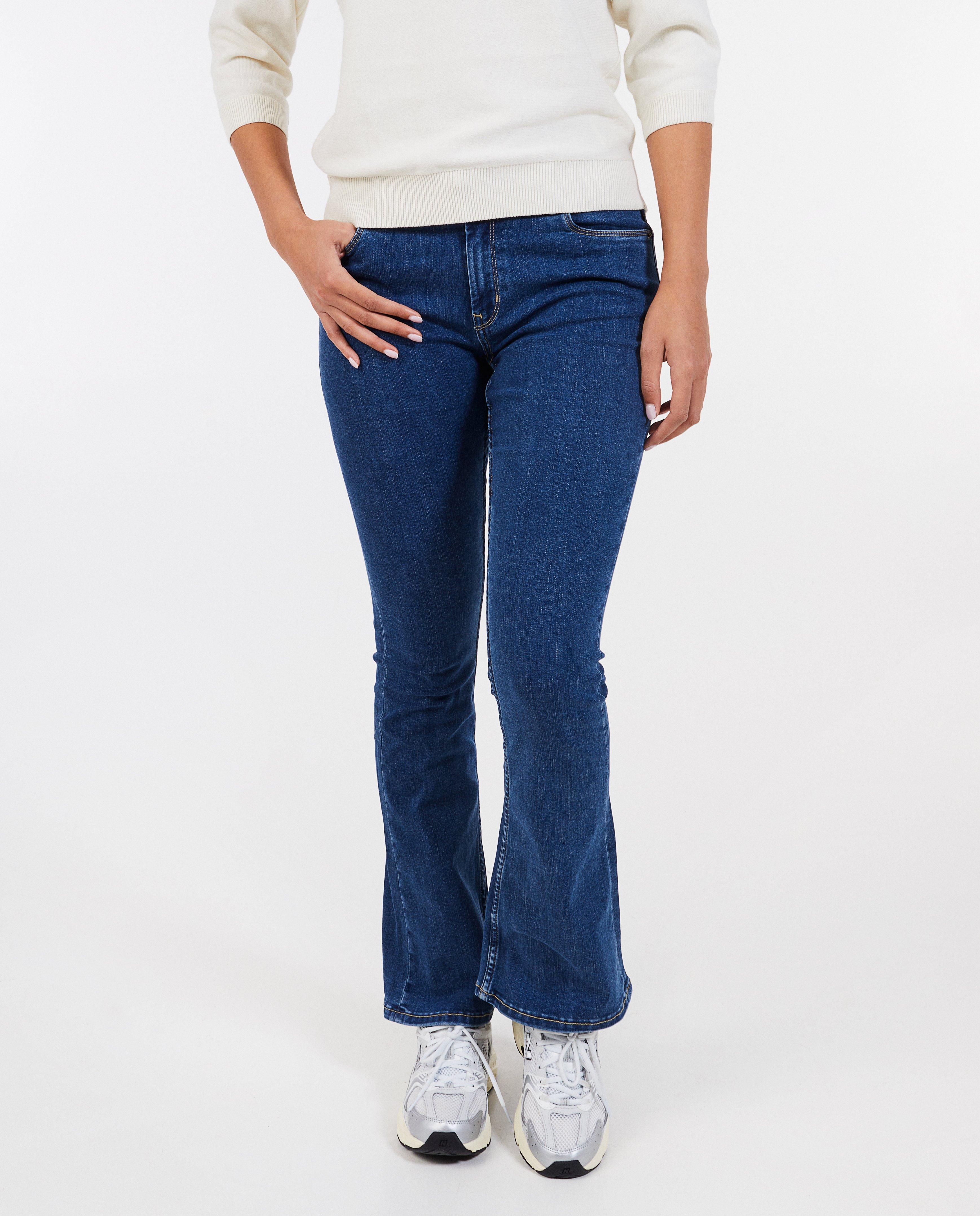 Jeans - Blauwe jeans, bootcut fit
