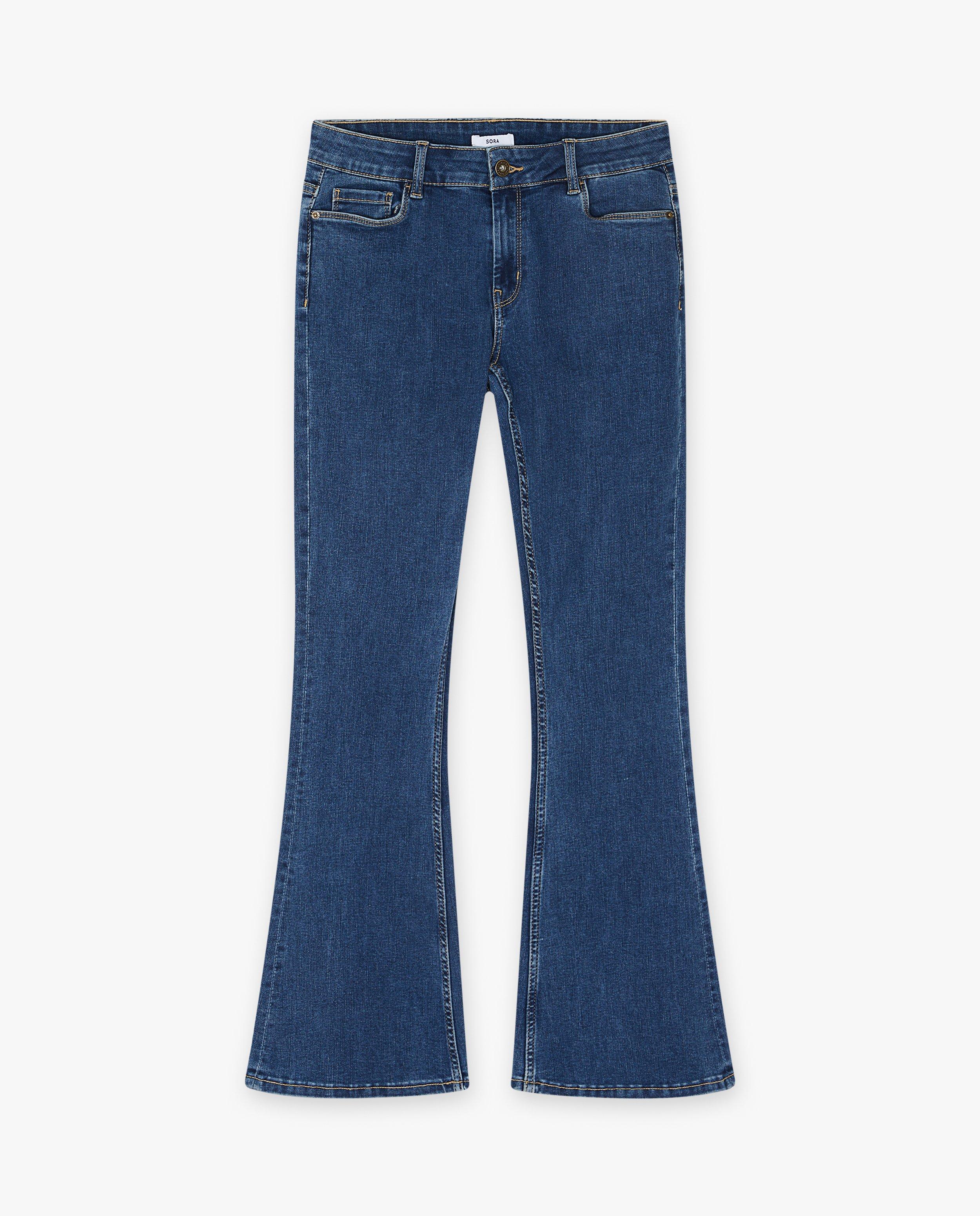 Jeans - Blauwe jeans, bootcut fit