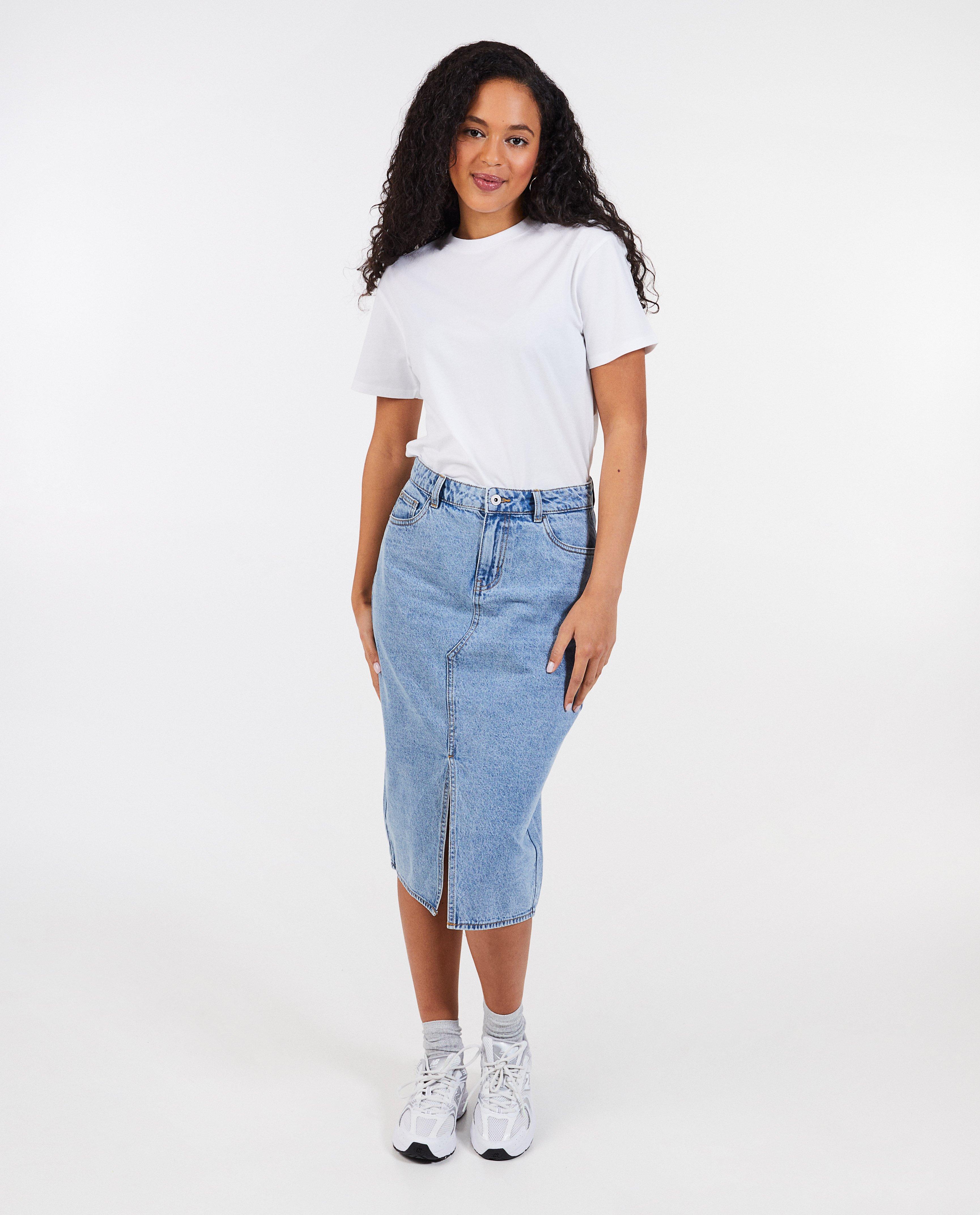 Jeansrok van biokatoen - null - Sora