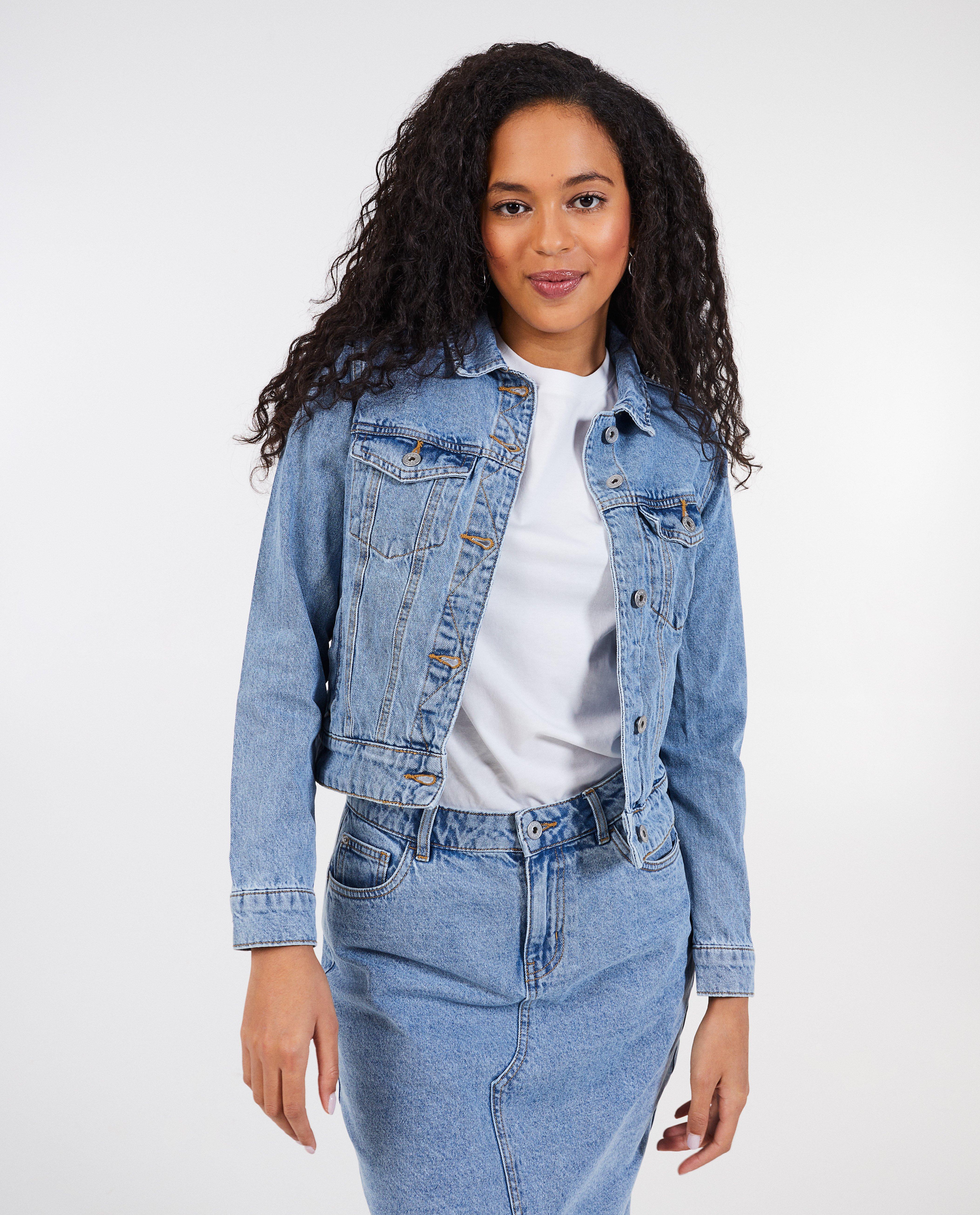 Blauw jeansvest van biokatoen - null - Sora