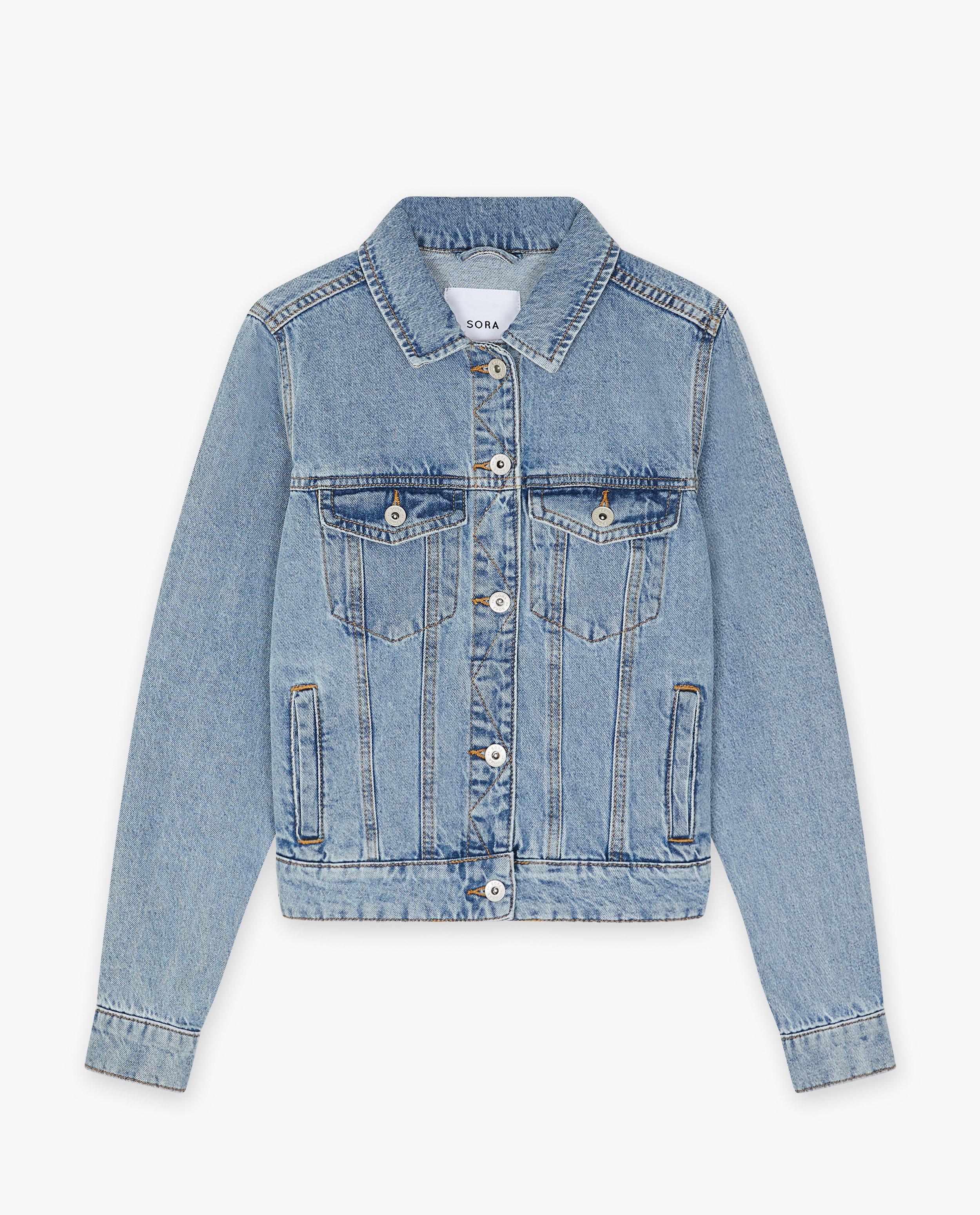 Blazers - Blauw jeansvest van biokatoen