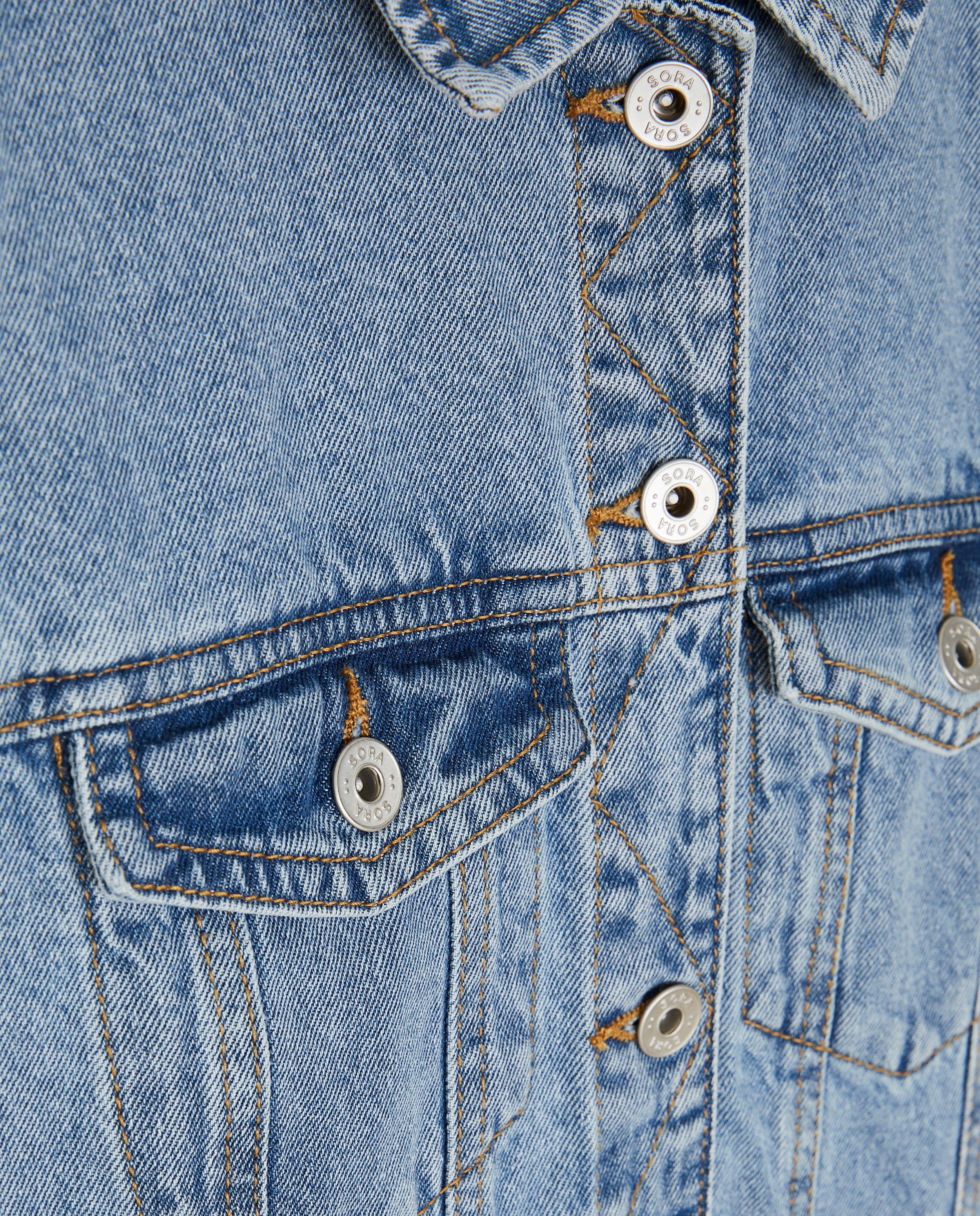 Blazers - Blauw jeansvest van biokatoen