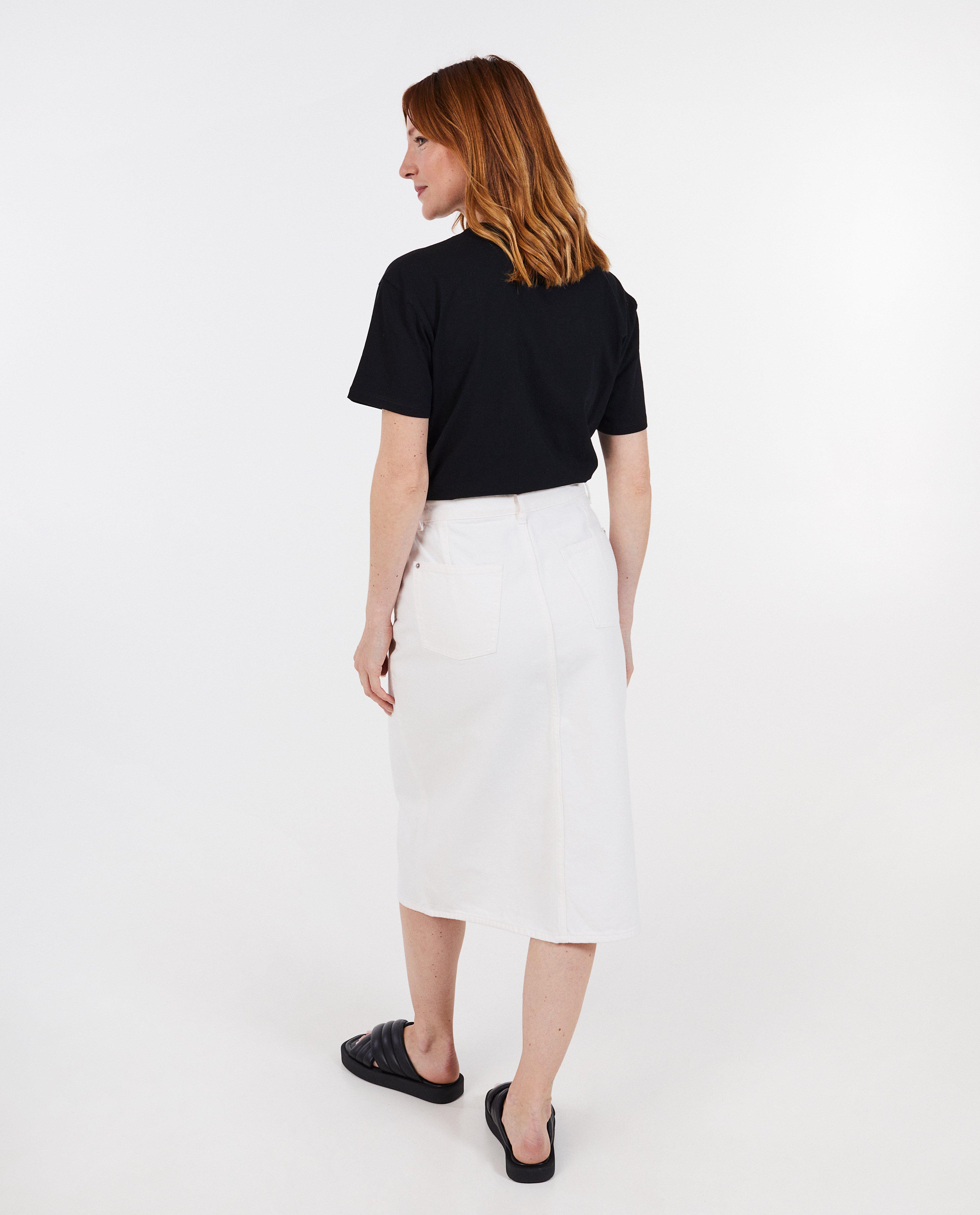Rokken - Witte jeansrok