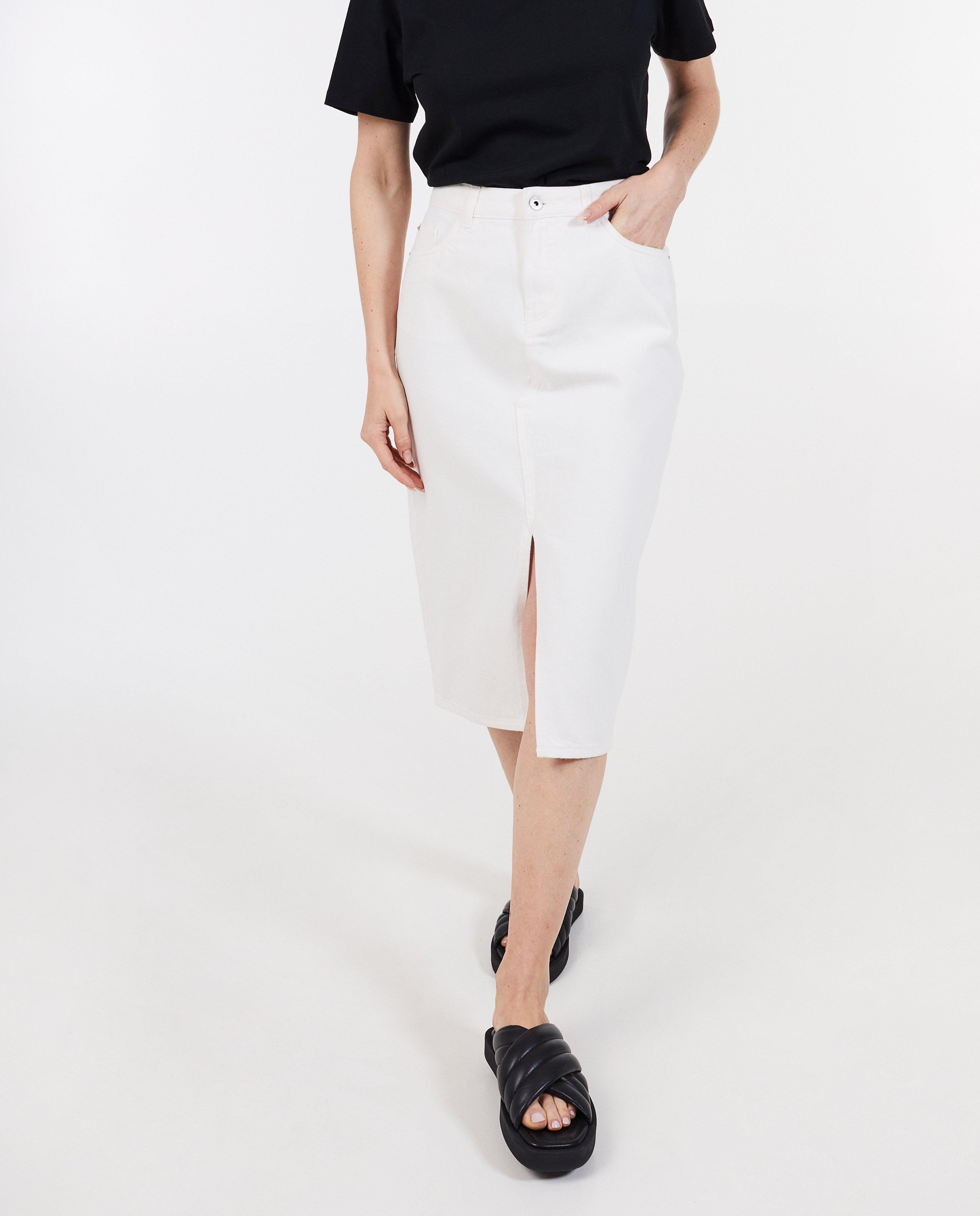 Rokken - Witte jeansrok