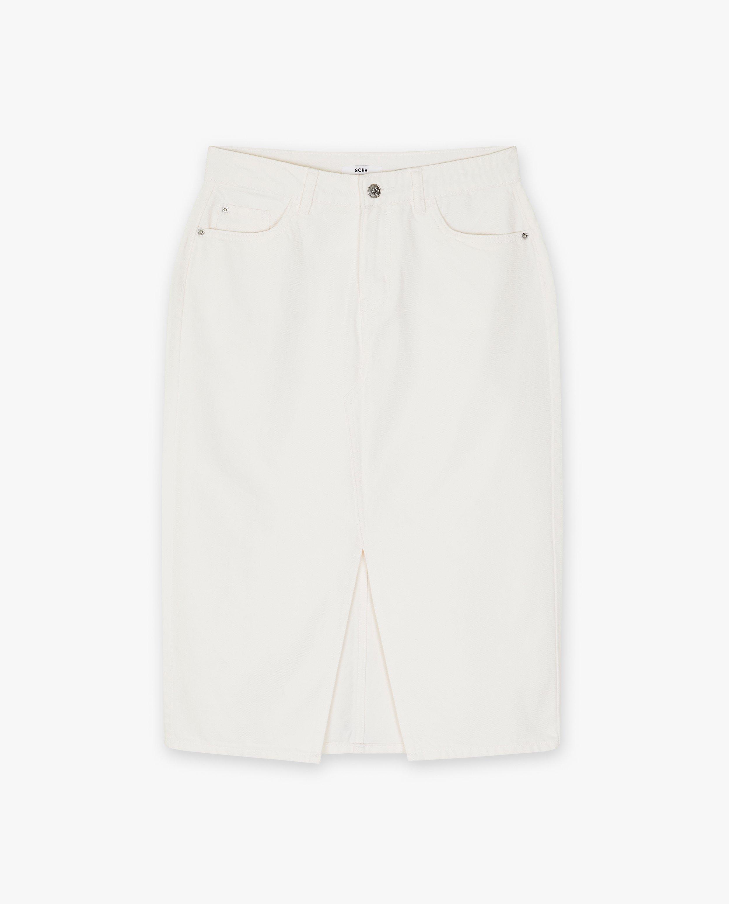 Rokken - Witte jeansrok
