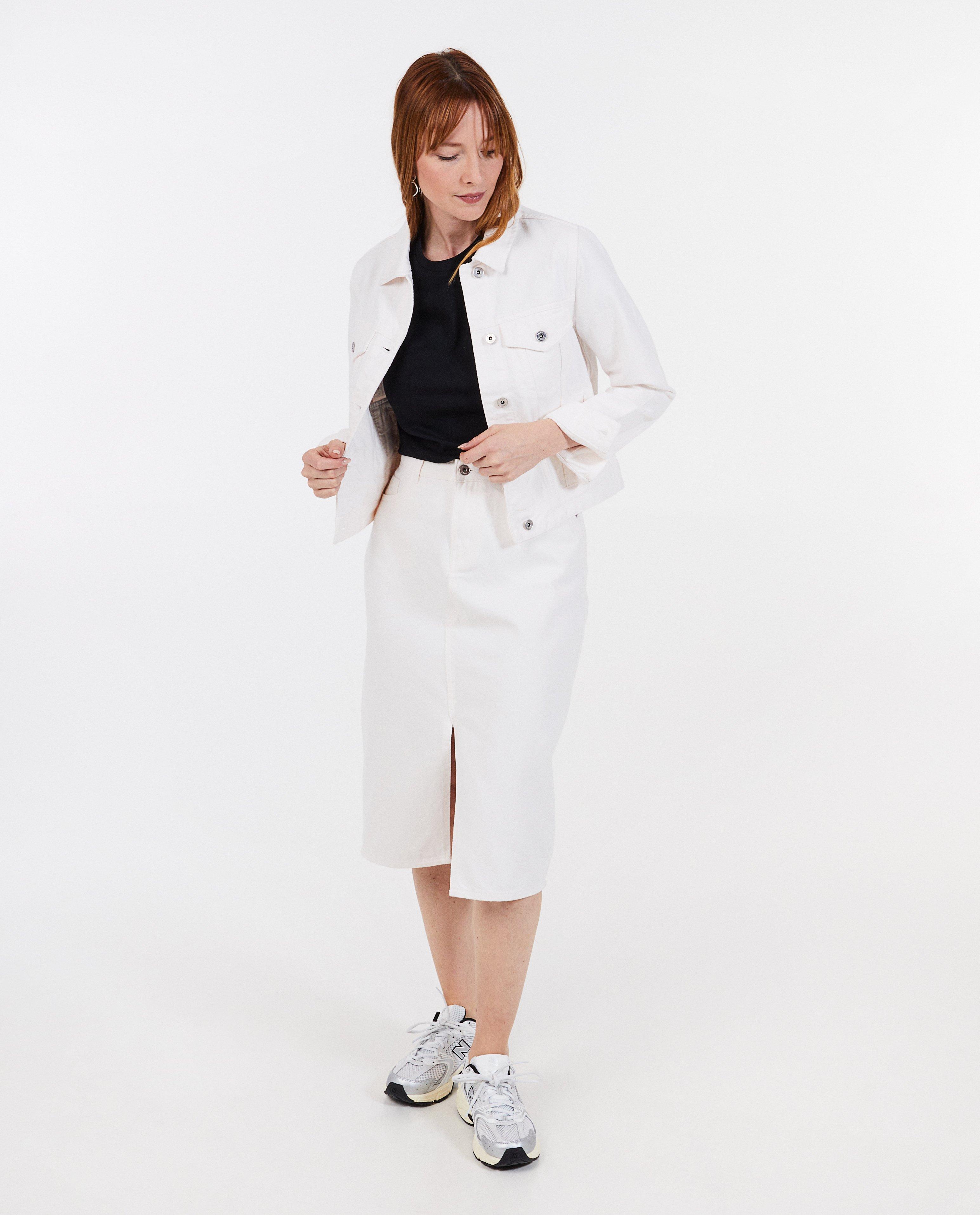 Rokken - Witte jeansrok