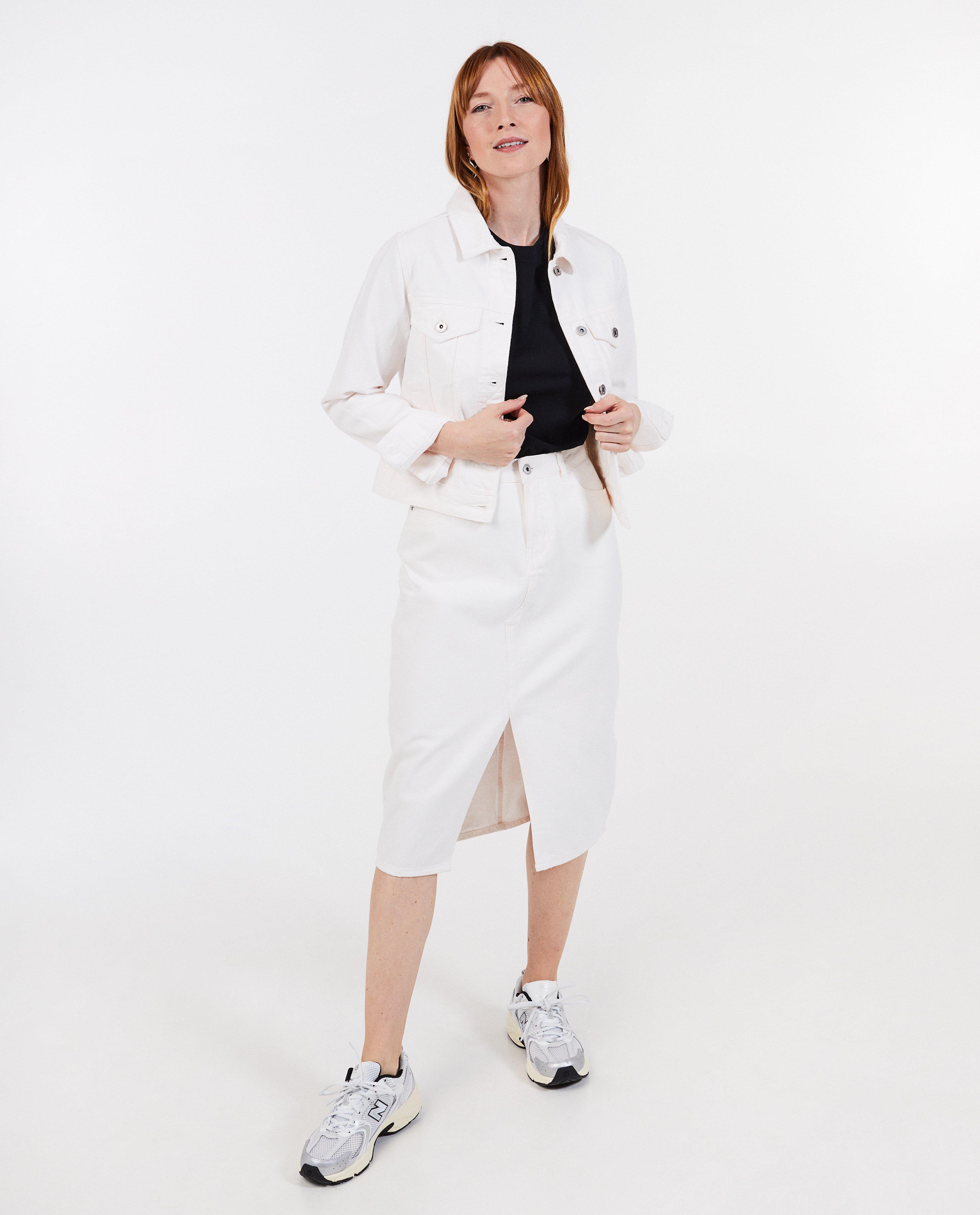 Blazers - Veste blanche en jeans
