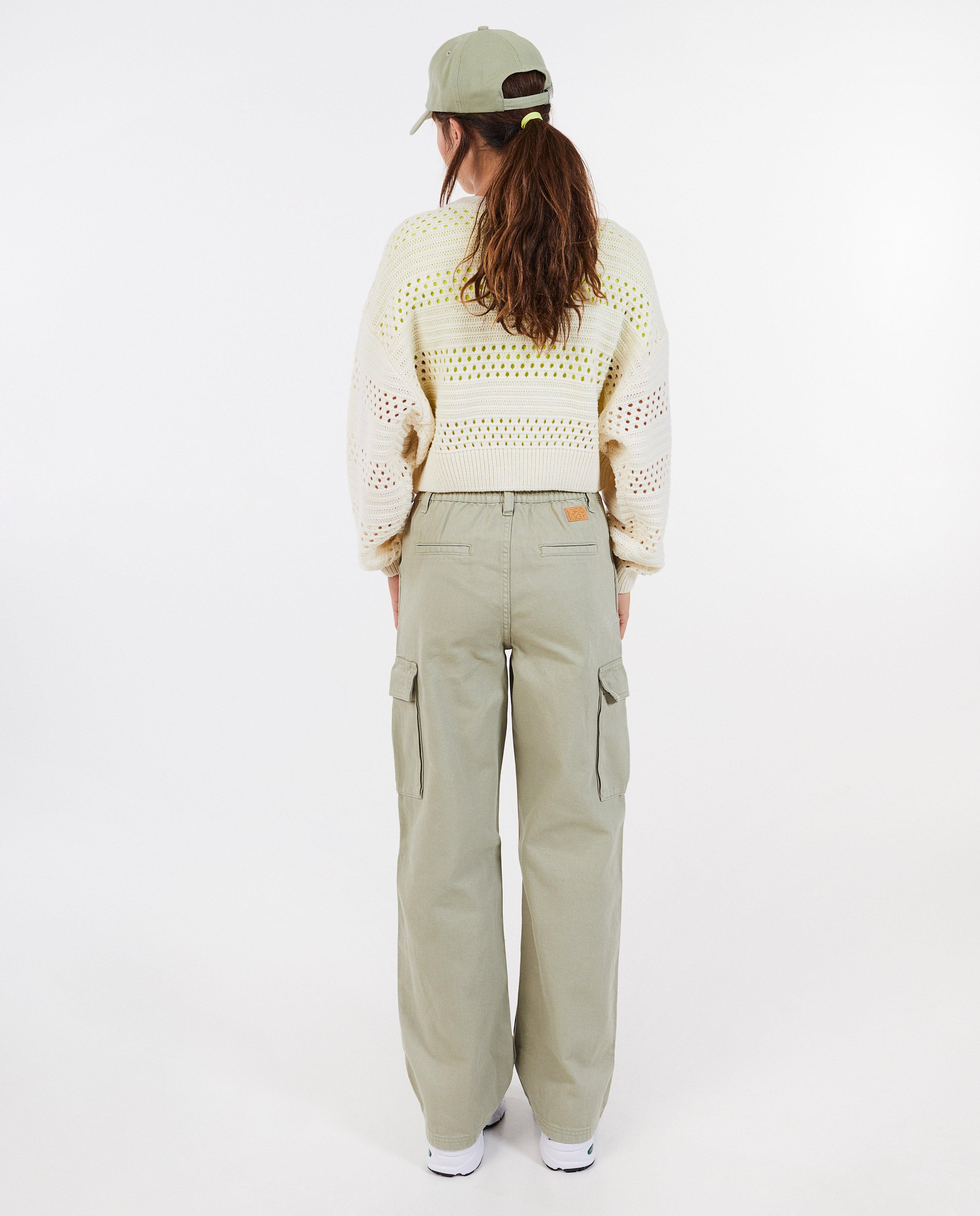 Jeans - Lichtgroene jeans, cargo fit
