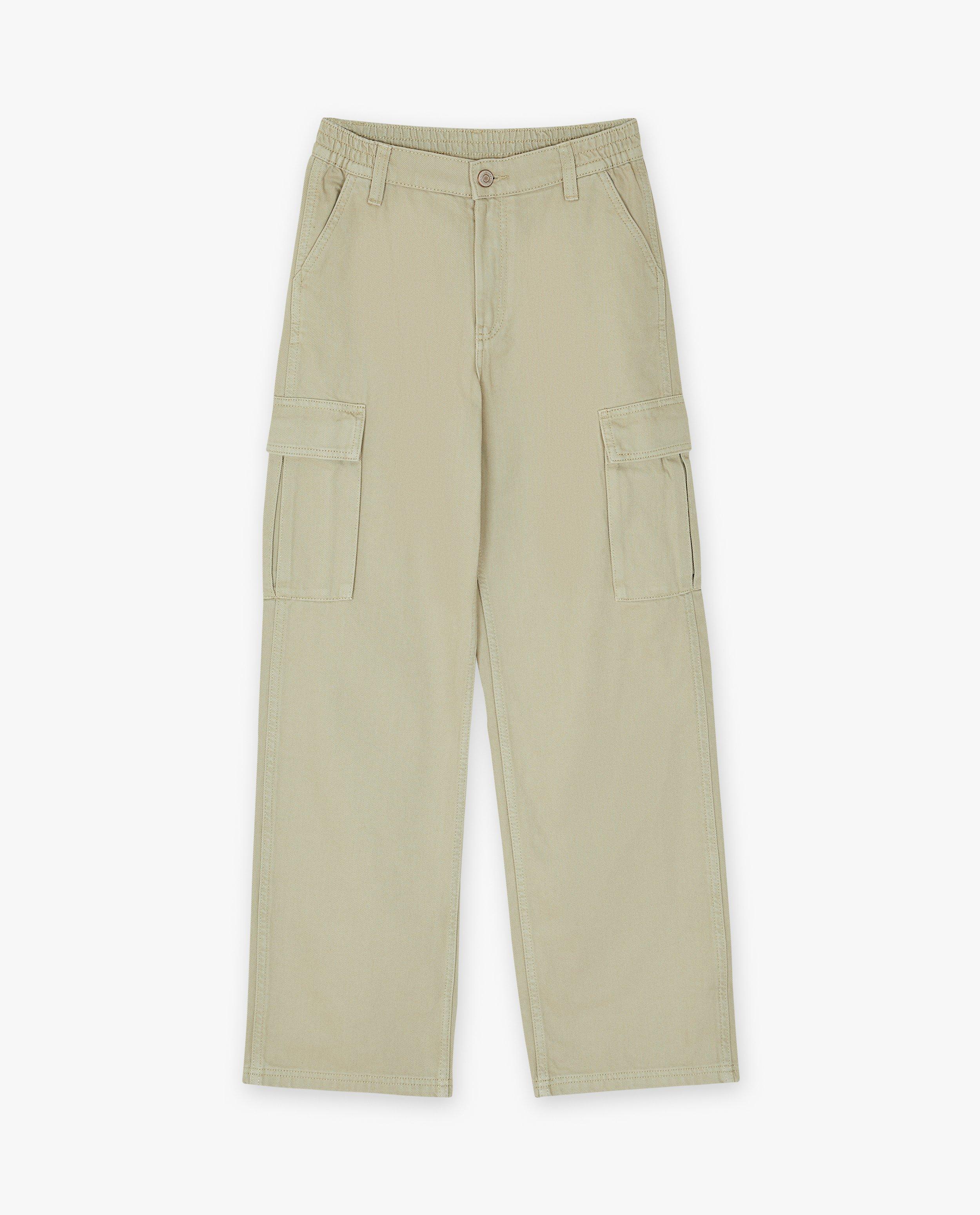 Jeans - Lichtgroene jeans, cargo fit