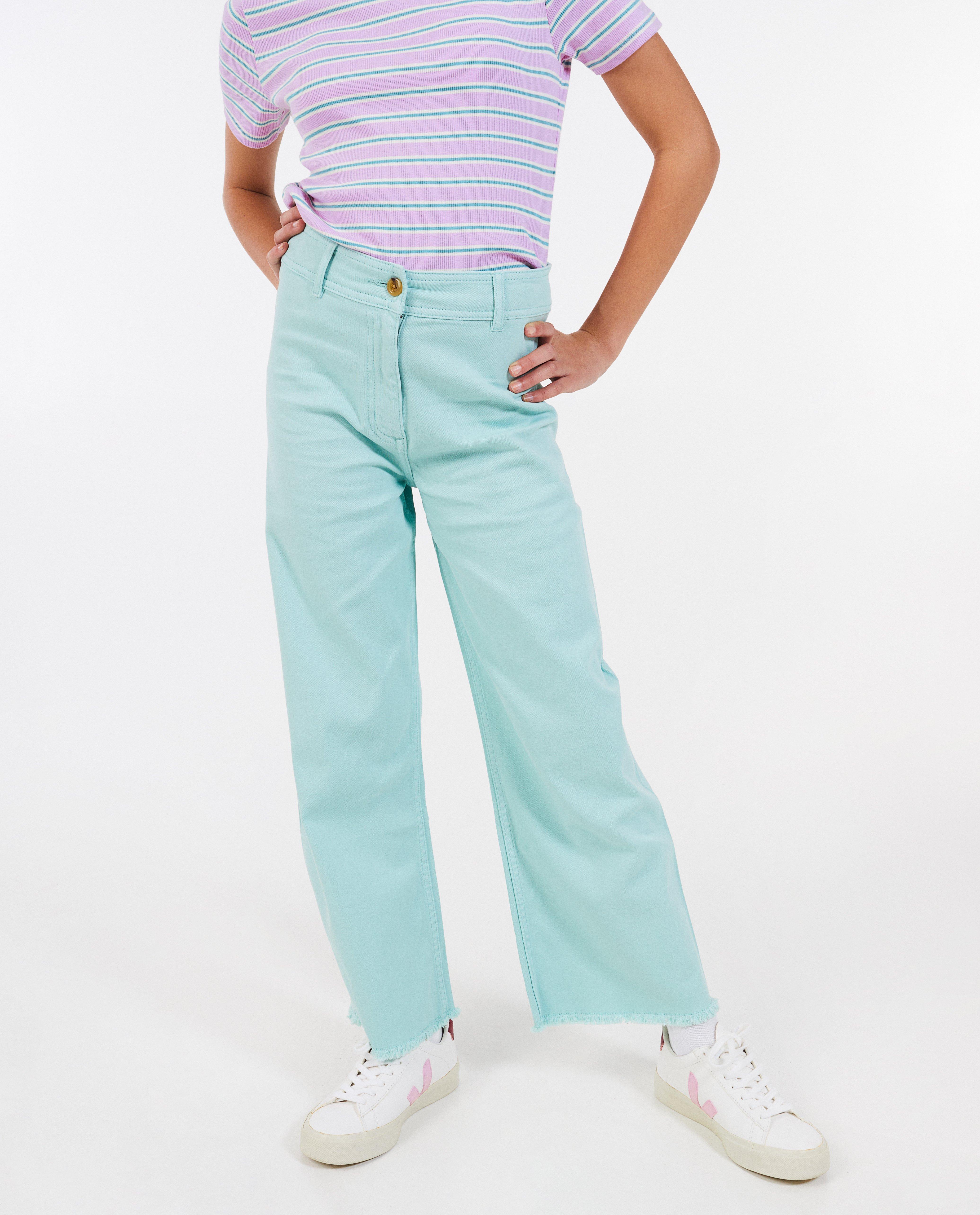 Jeans - Jeans vert menthe, coupe droite