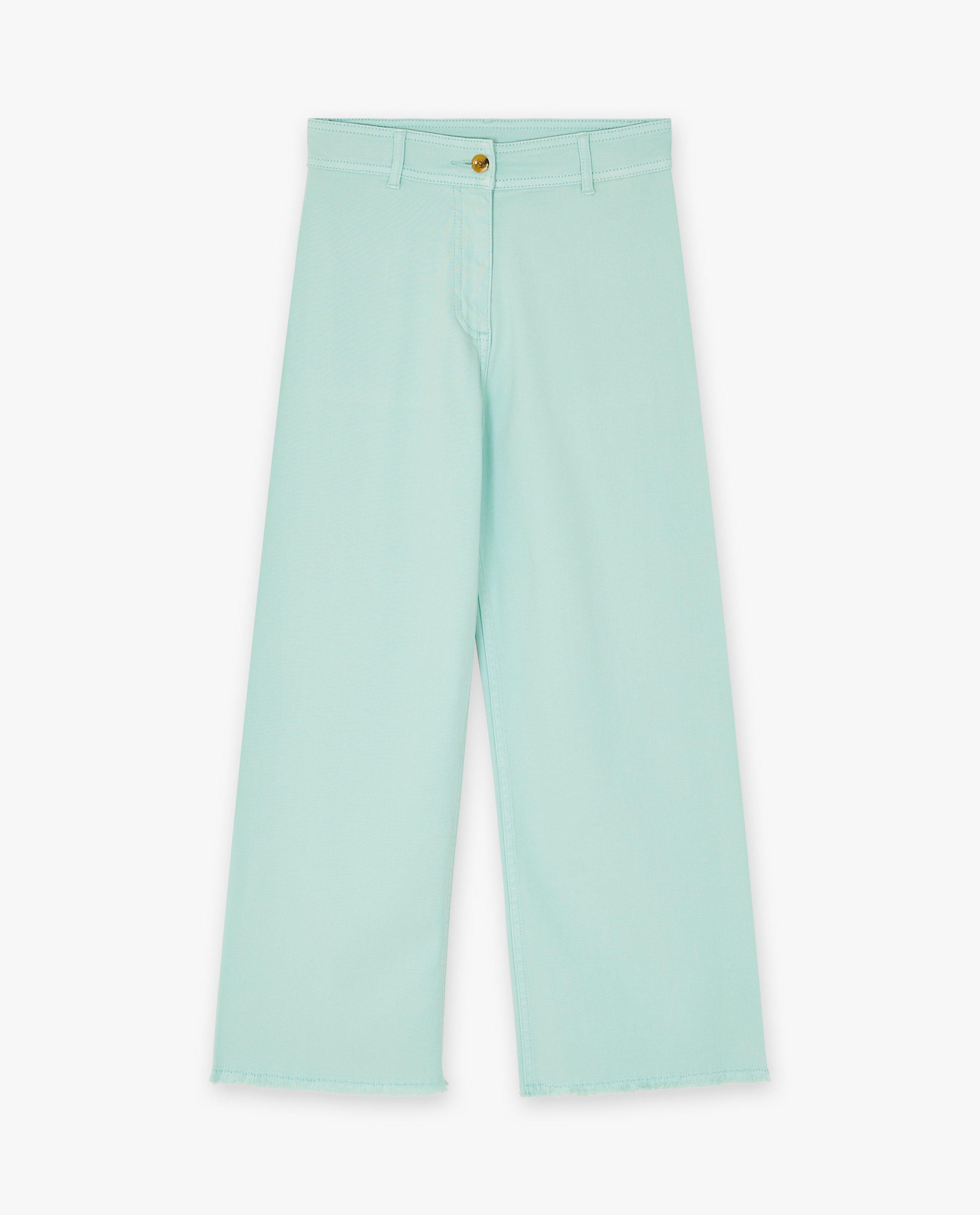 Jeans - Jeans vert menthe, coupe droite