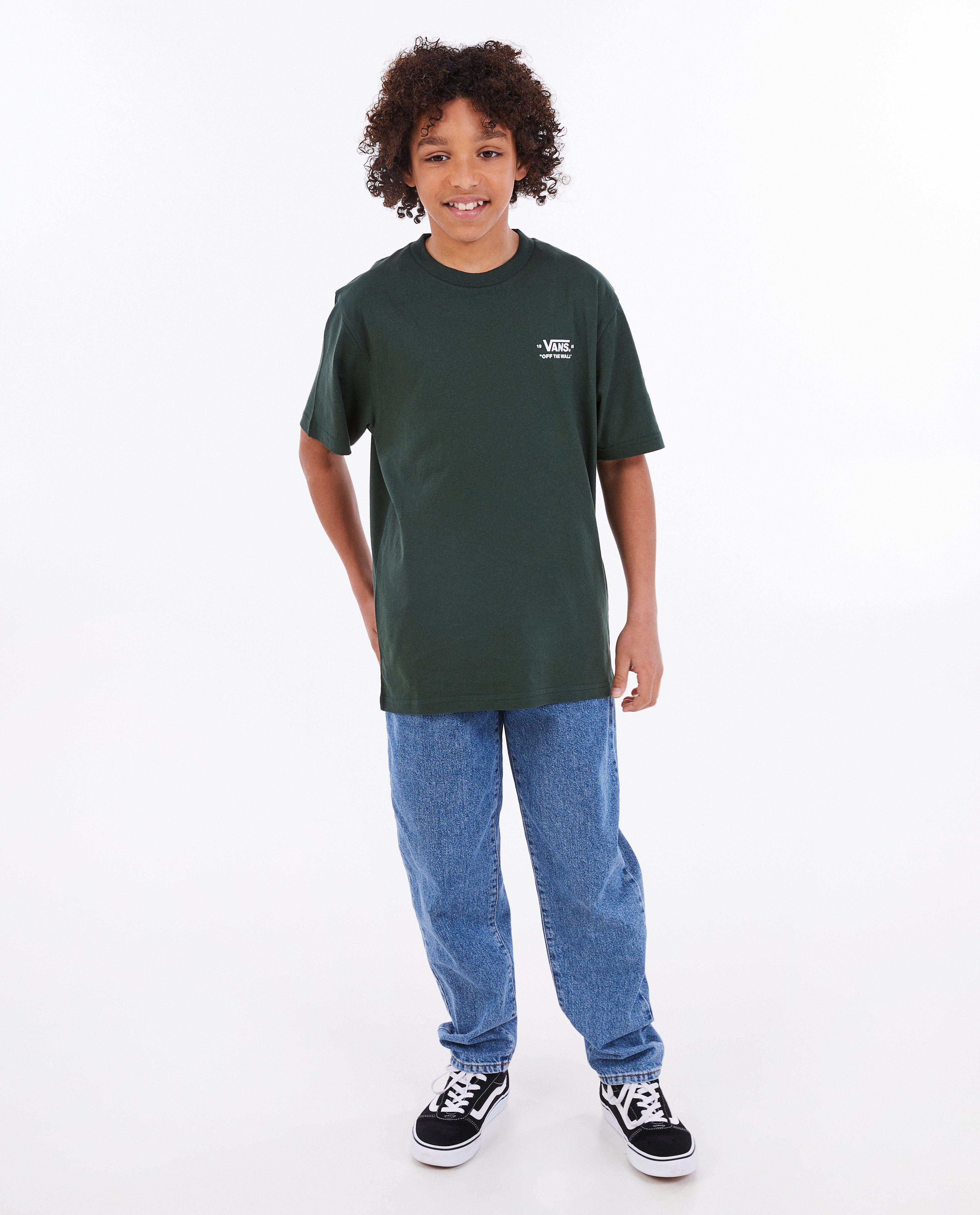 T-shirts - Donkergroen T-shirt met opschrift