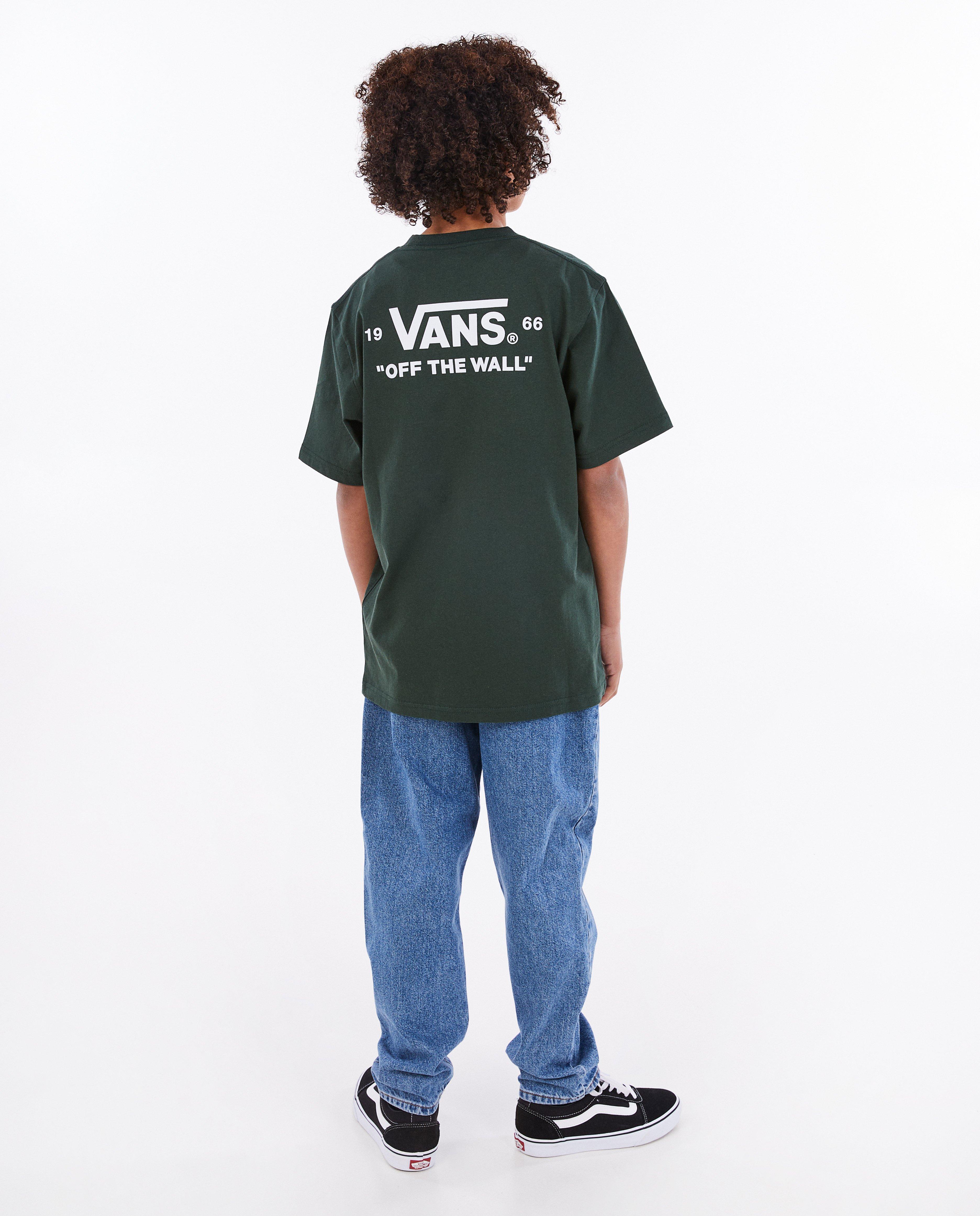 T-shirts - Donkergroen T-shirt met opschrift