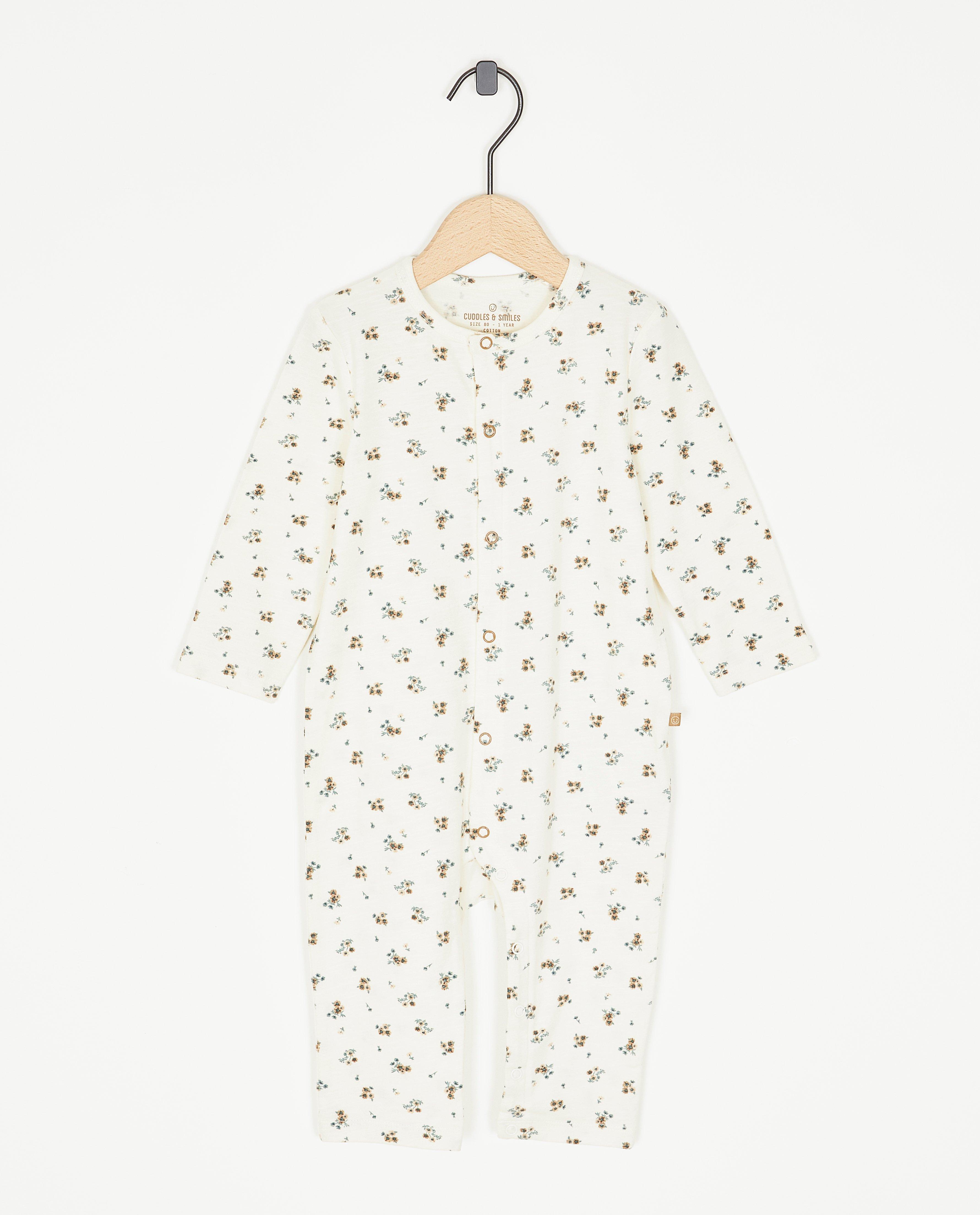 Pyjama met bloemenprint - null - Cuddles and Smiles