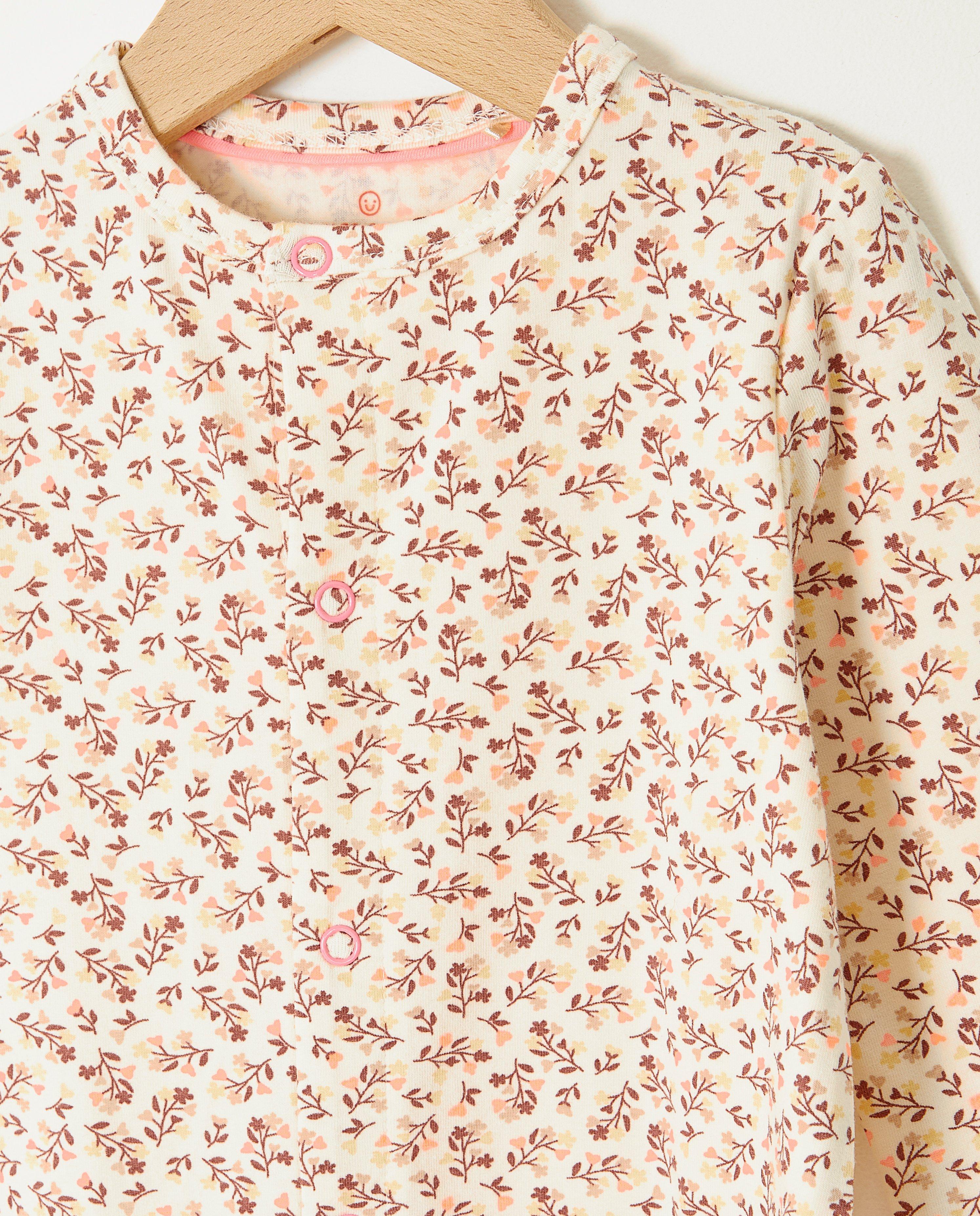 Nachtkleding - Pyjama met bloemenprint