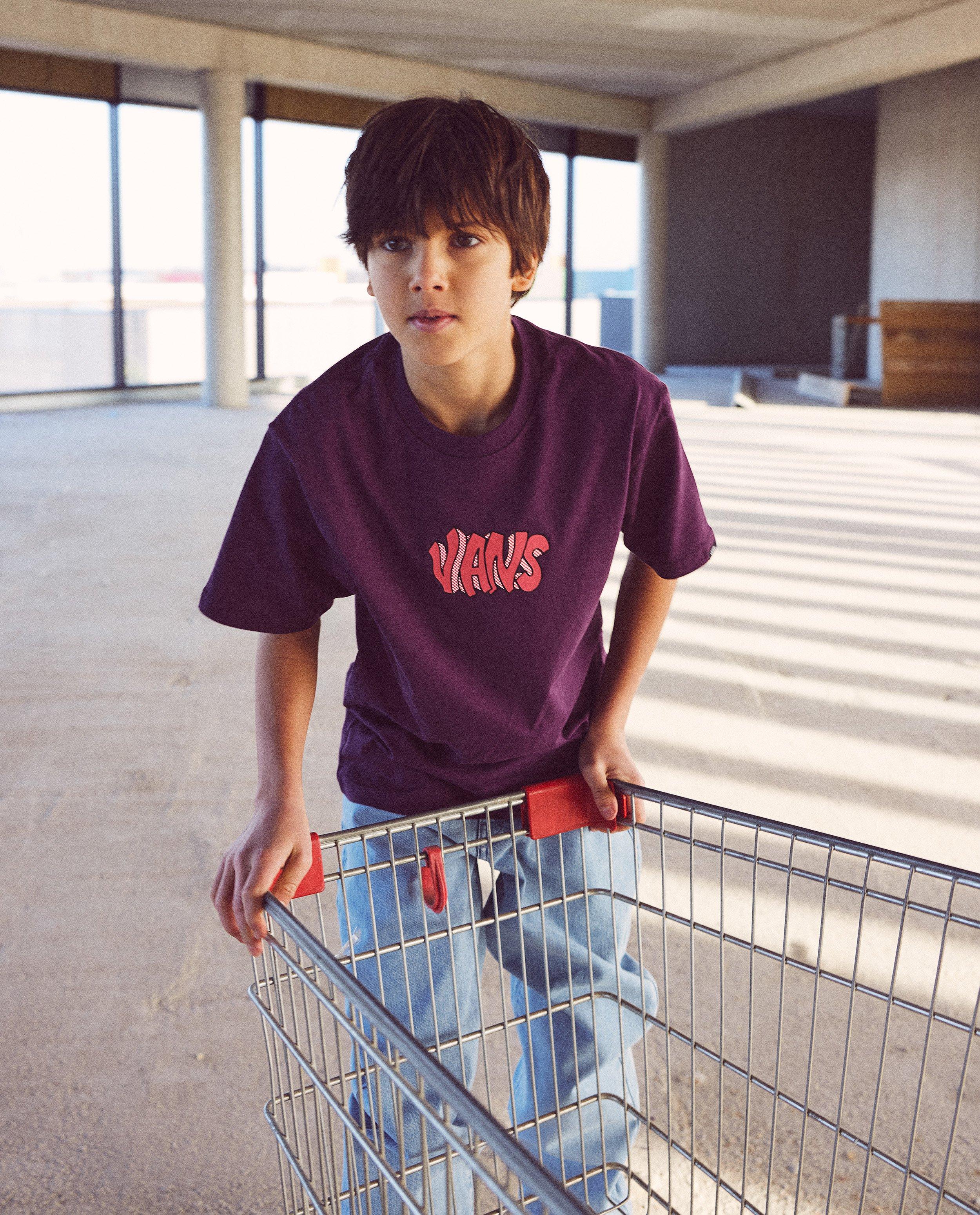 Paars T-shirt met opschrift - null - Vans