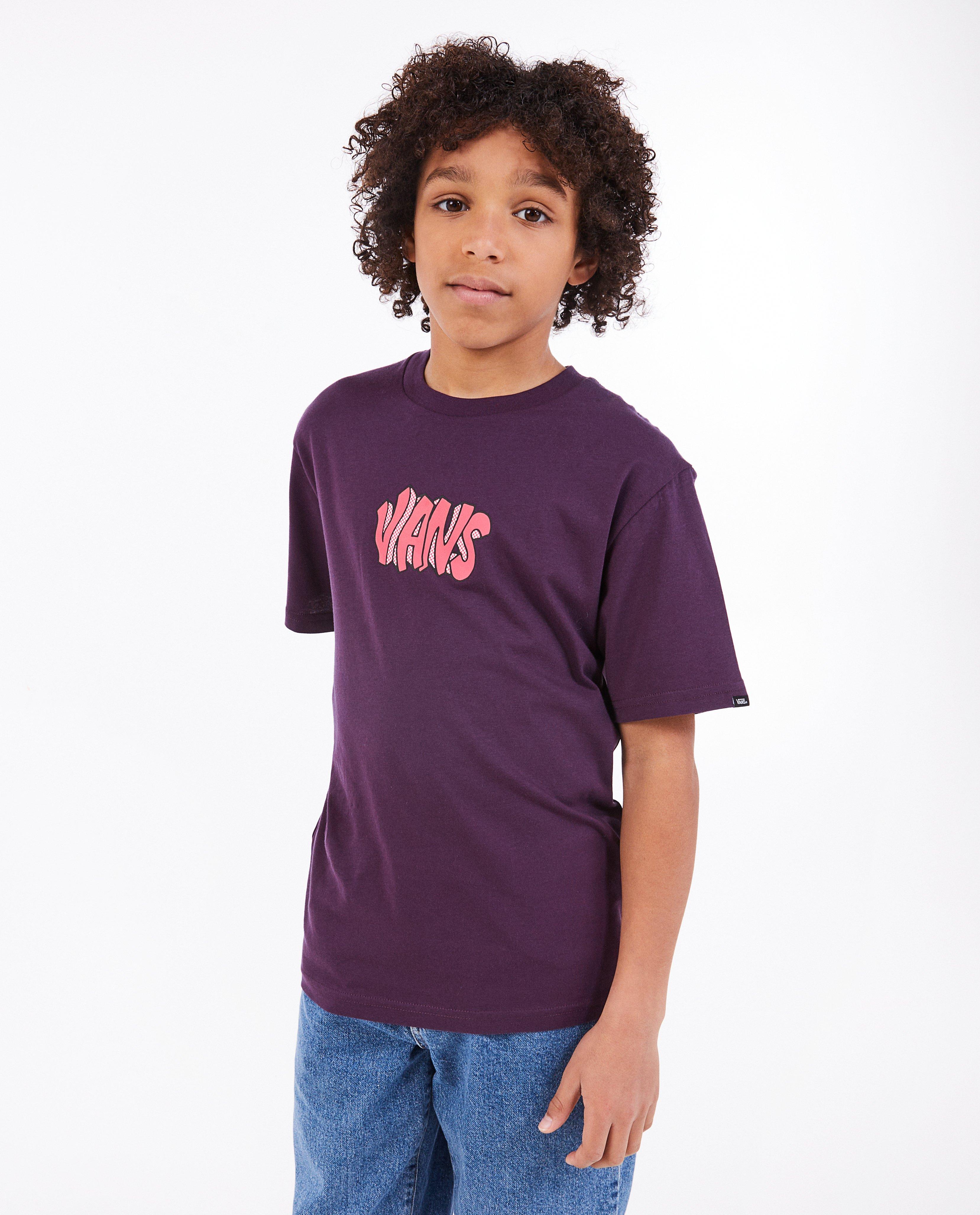 T-shirts - Paars T-shirt met opschrift
