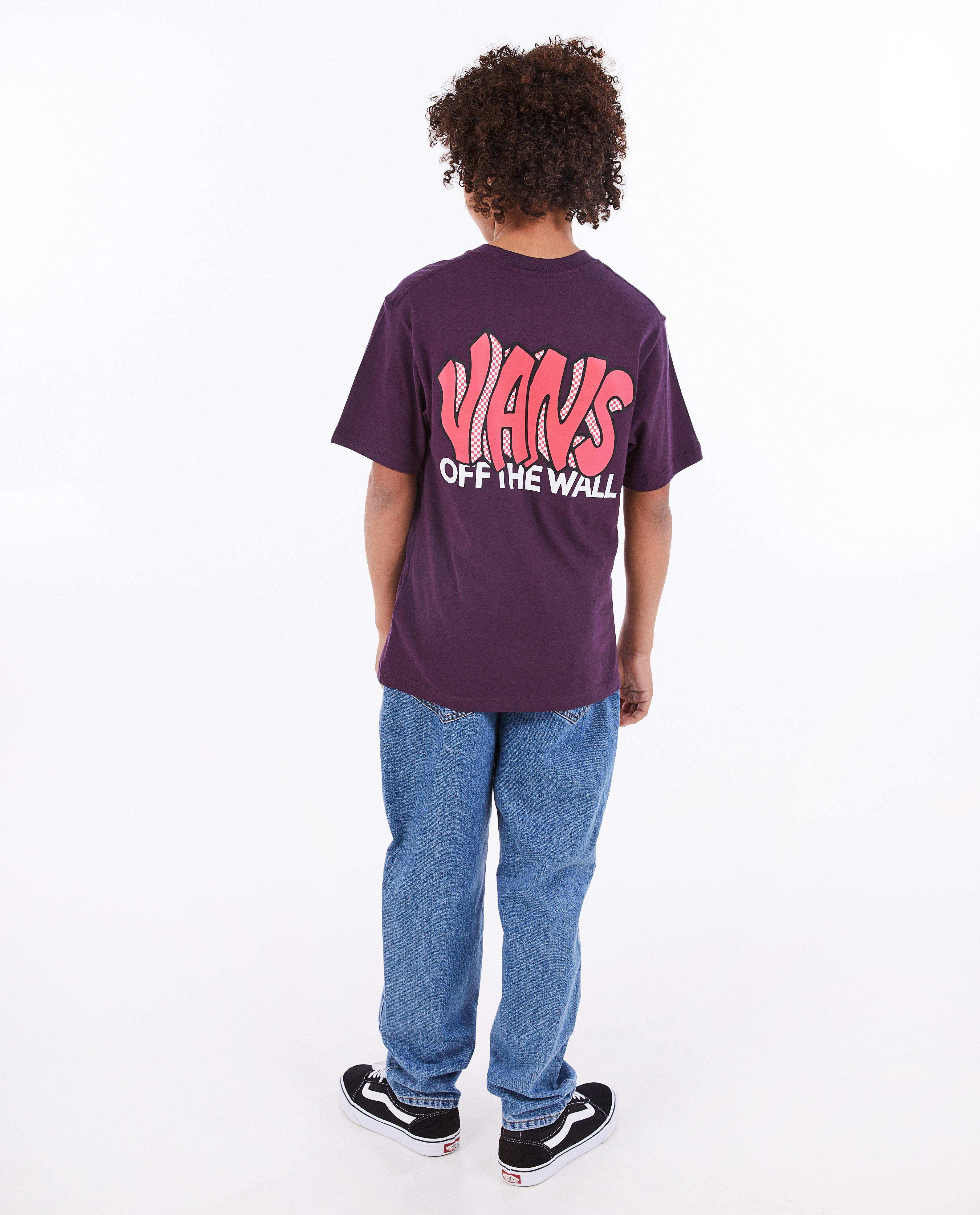T-shirts - Paars T-shirt met opschrift