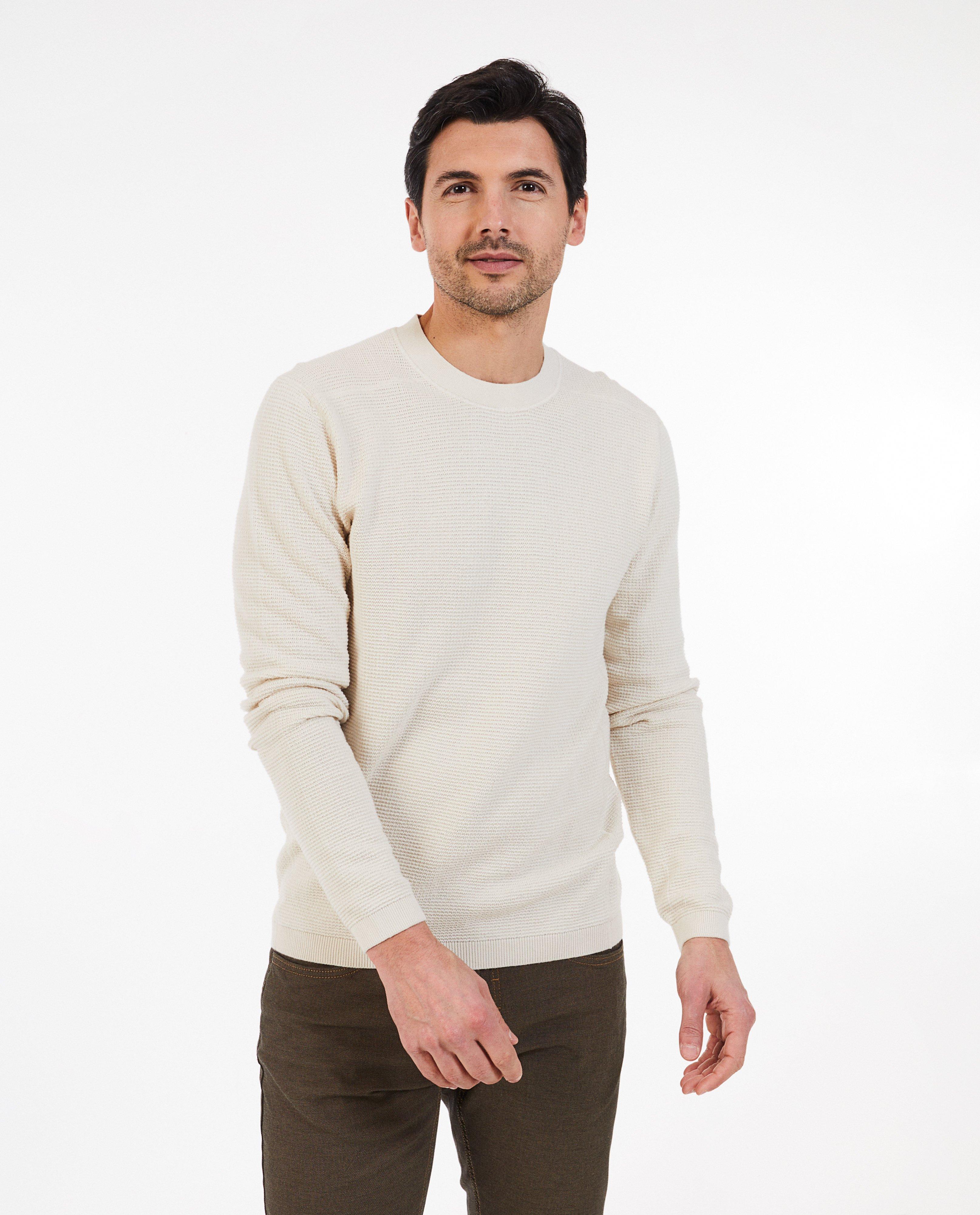 Pull beige structuré - null - League Danois