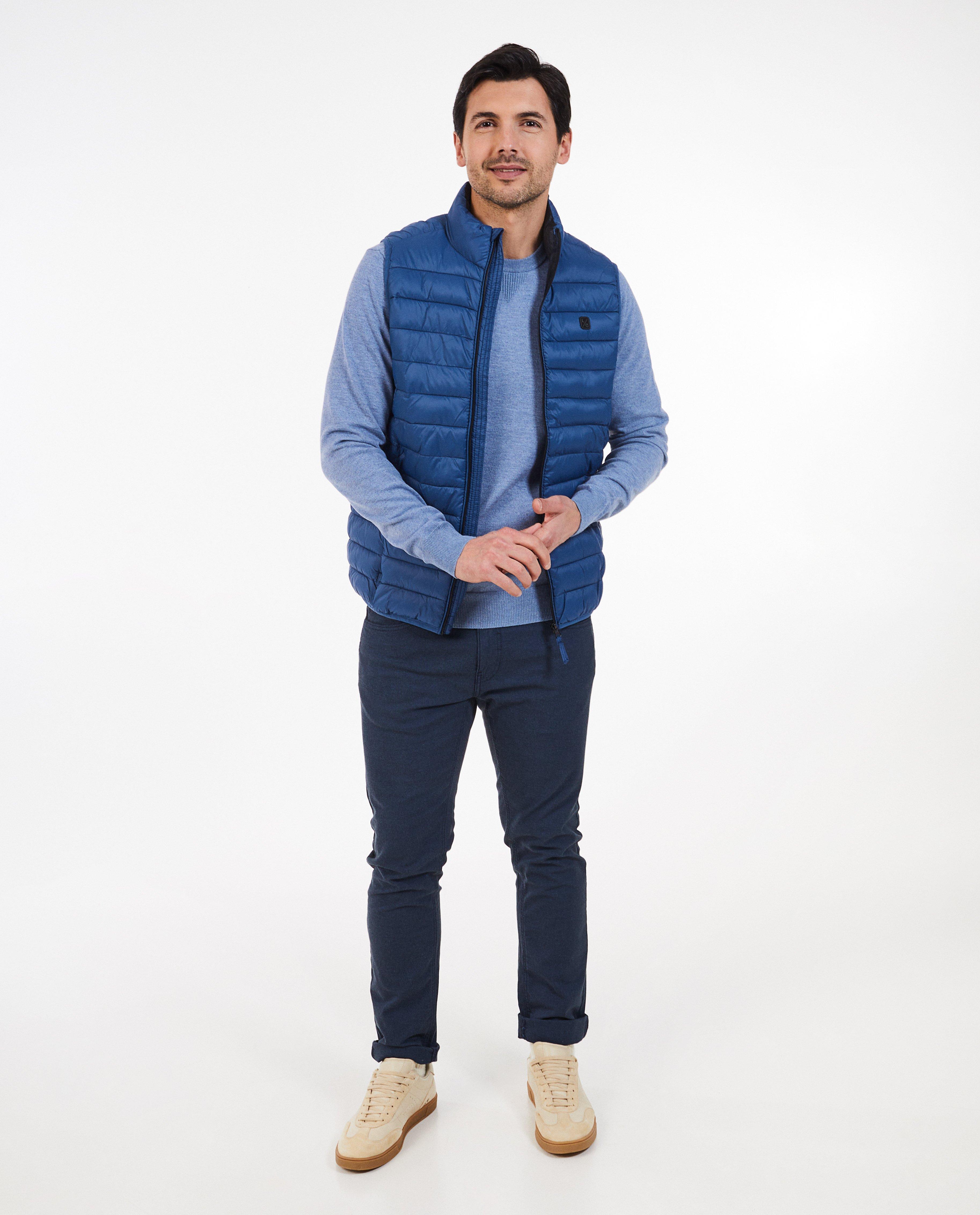 Jassen - Blauwe bodywarmer