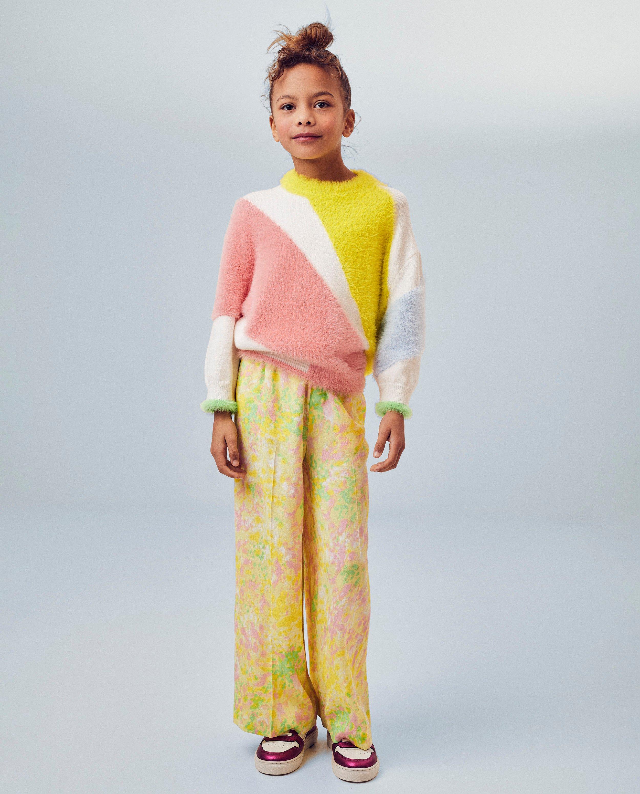 Broek met print, wide leg fit, feest - null - CKS